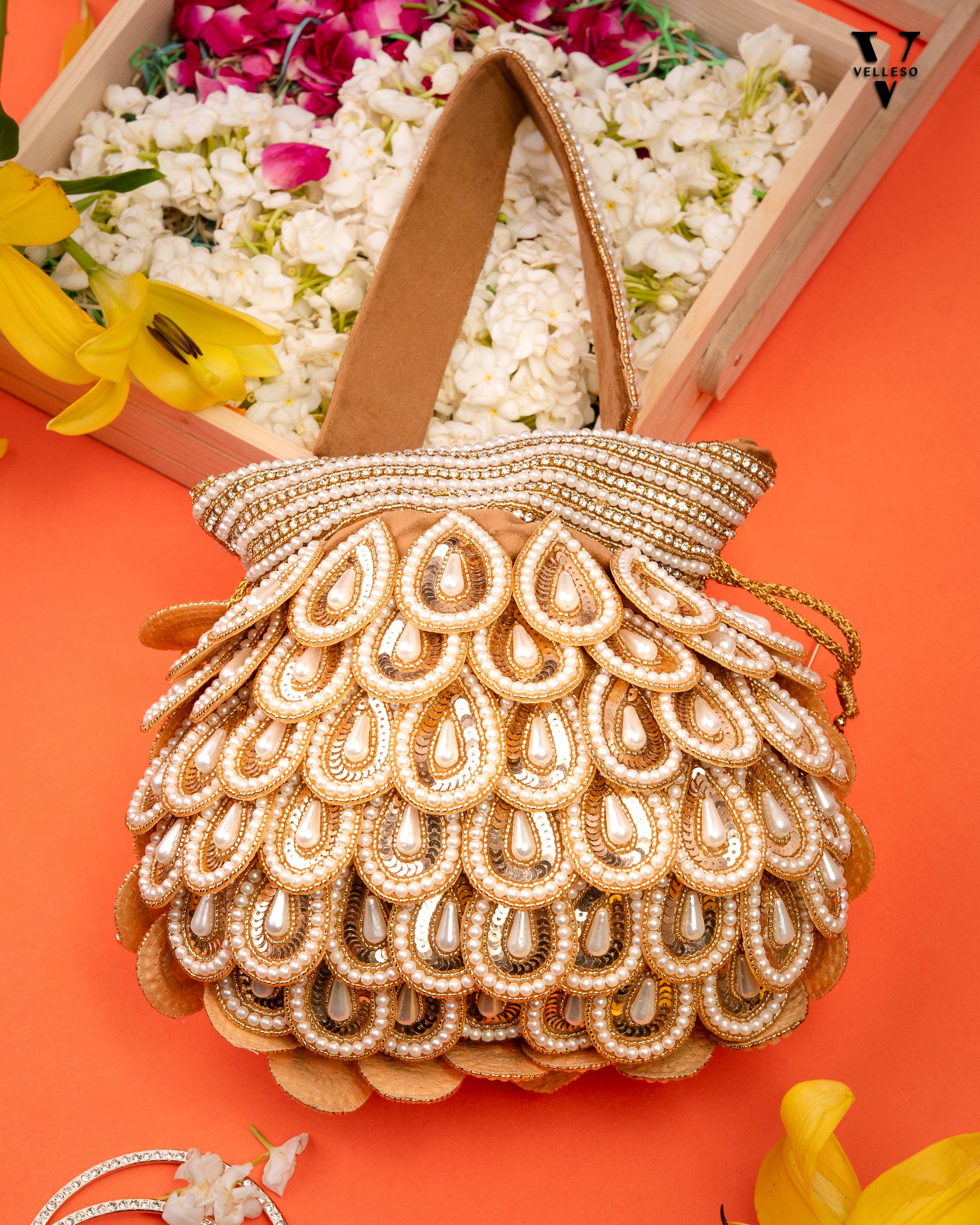 Zafrina Golden Royale Potli Bag