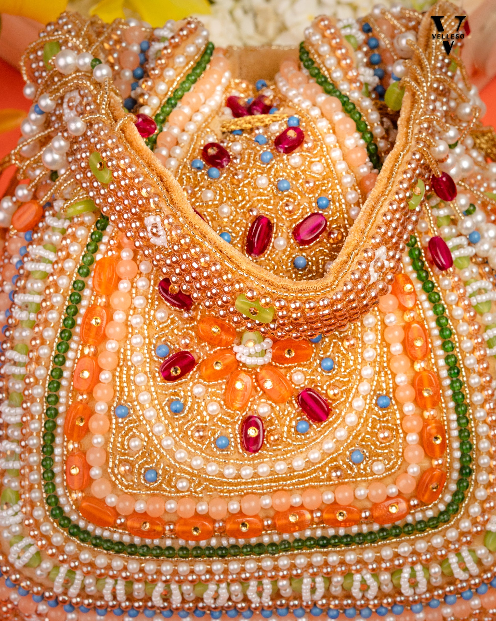 Amber Shahi – Handcrafted Royal Velvet Potli Bag