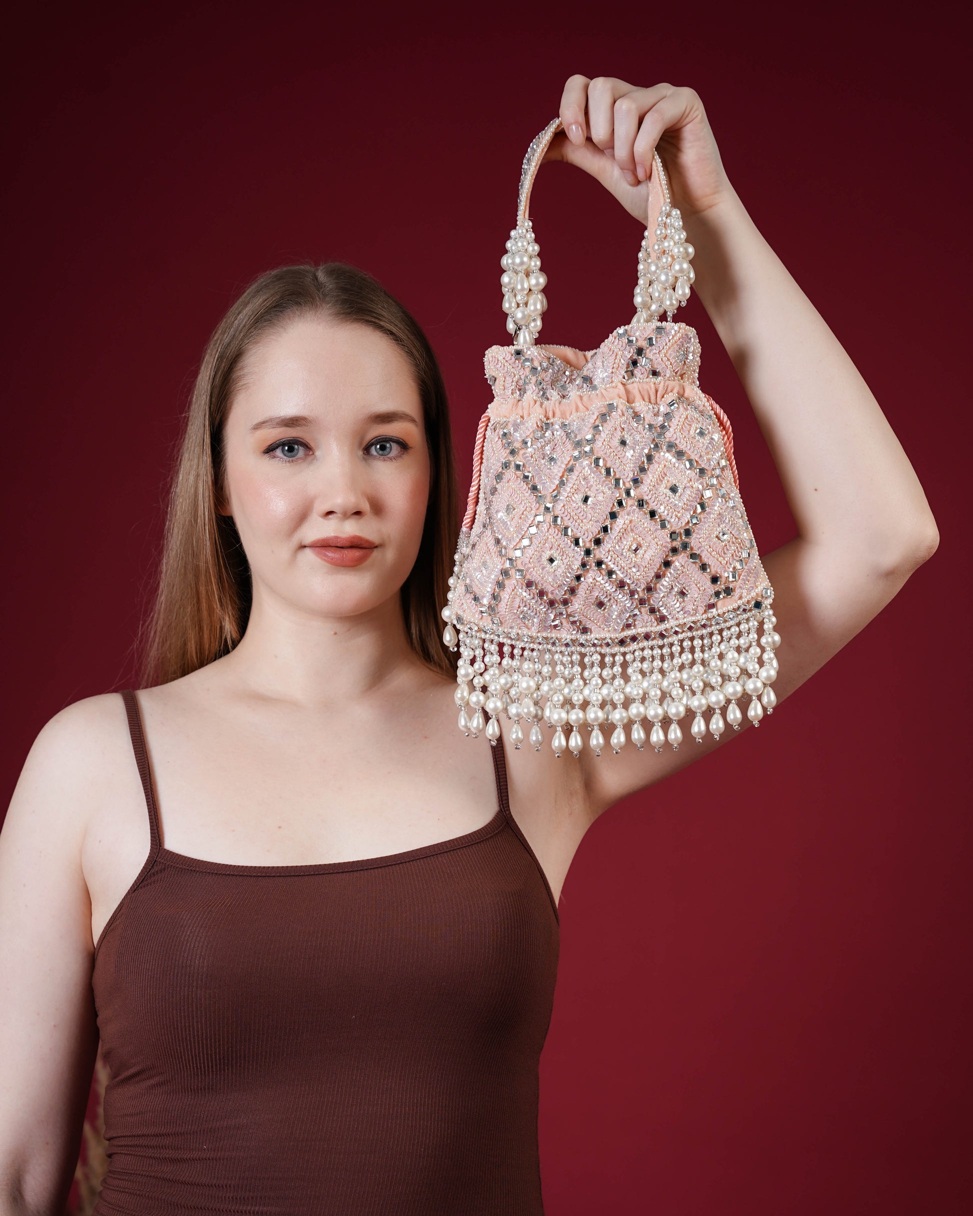 Seraphine Blush Pearl Potli