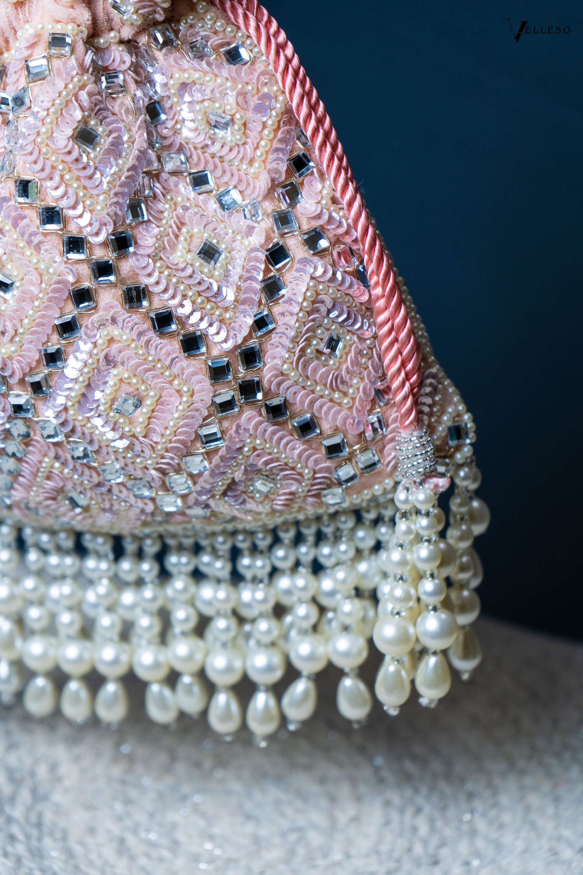 Seraphine Blush Pearl Potli