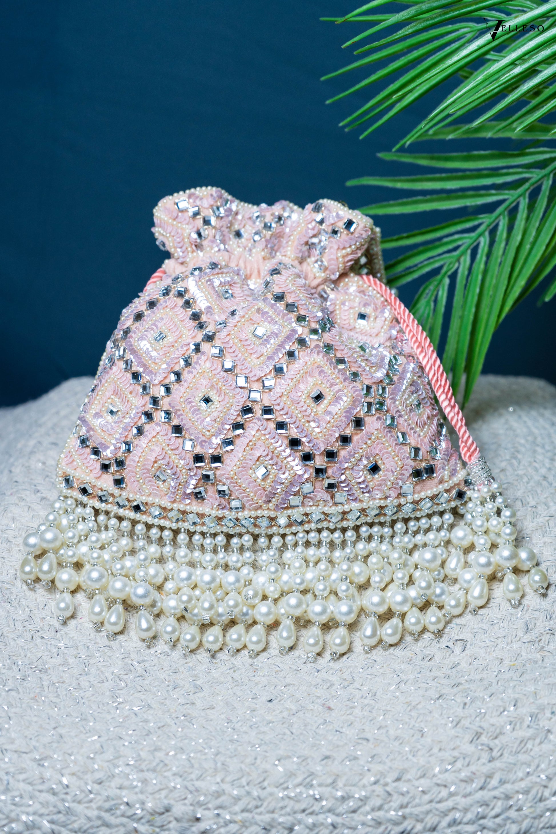 Seraphine Blush Pearl Potli