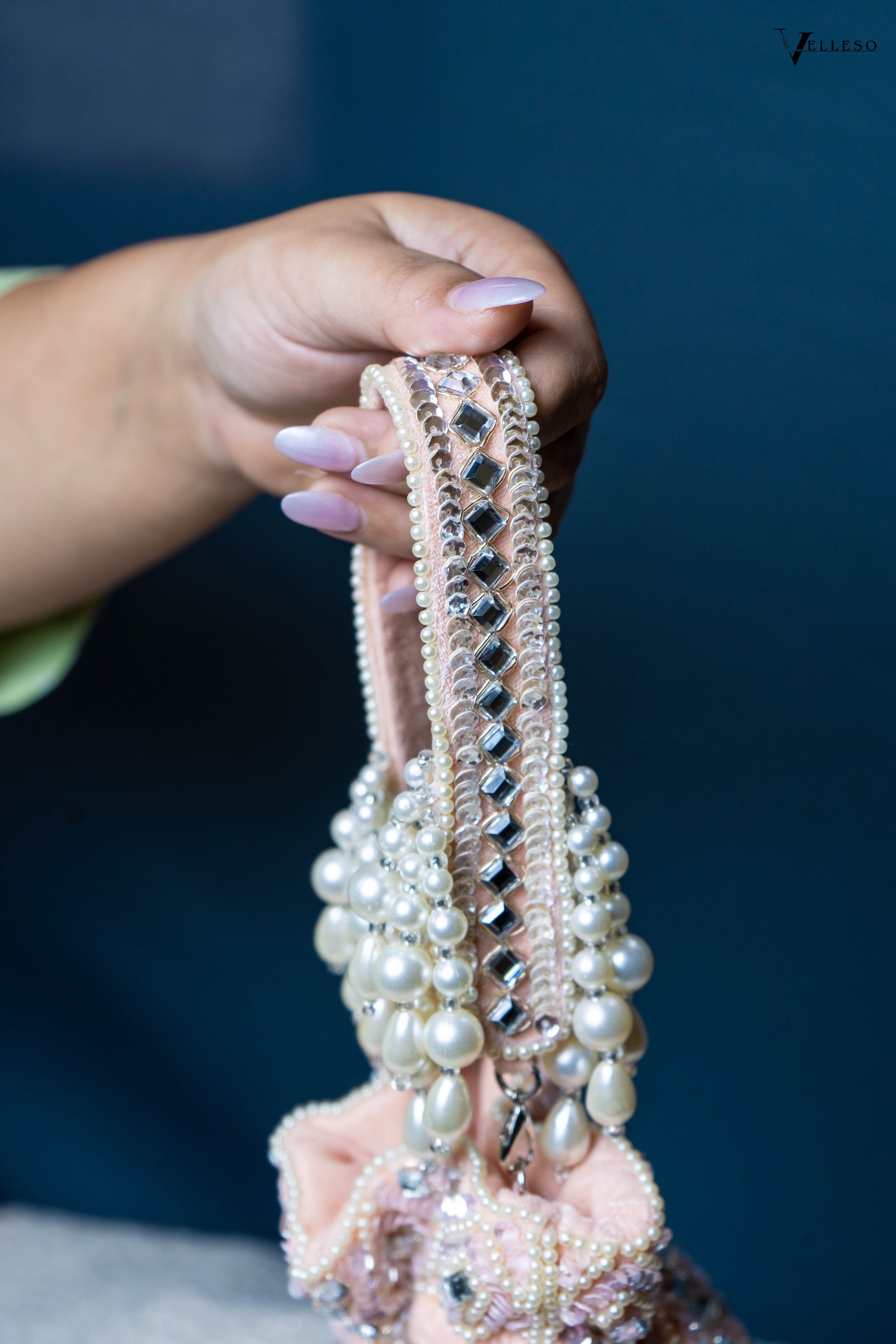 Seraphine Blush Pearl Potli