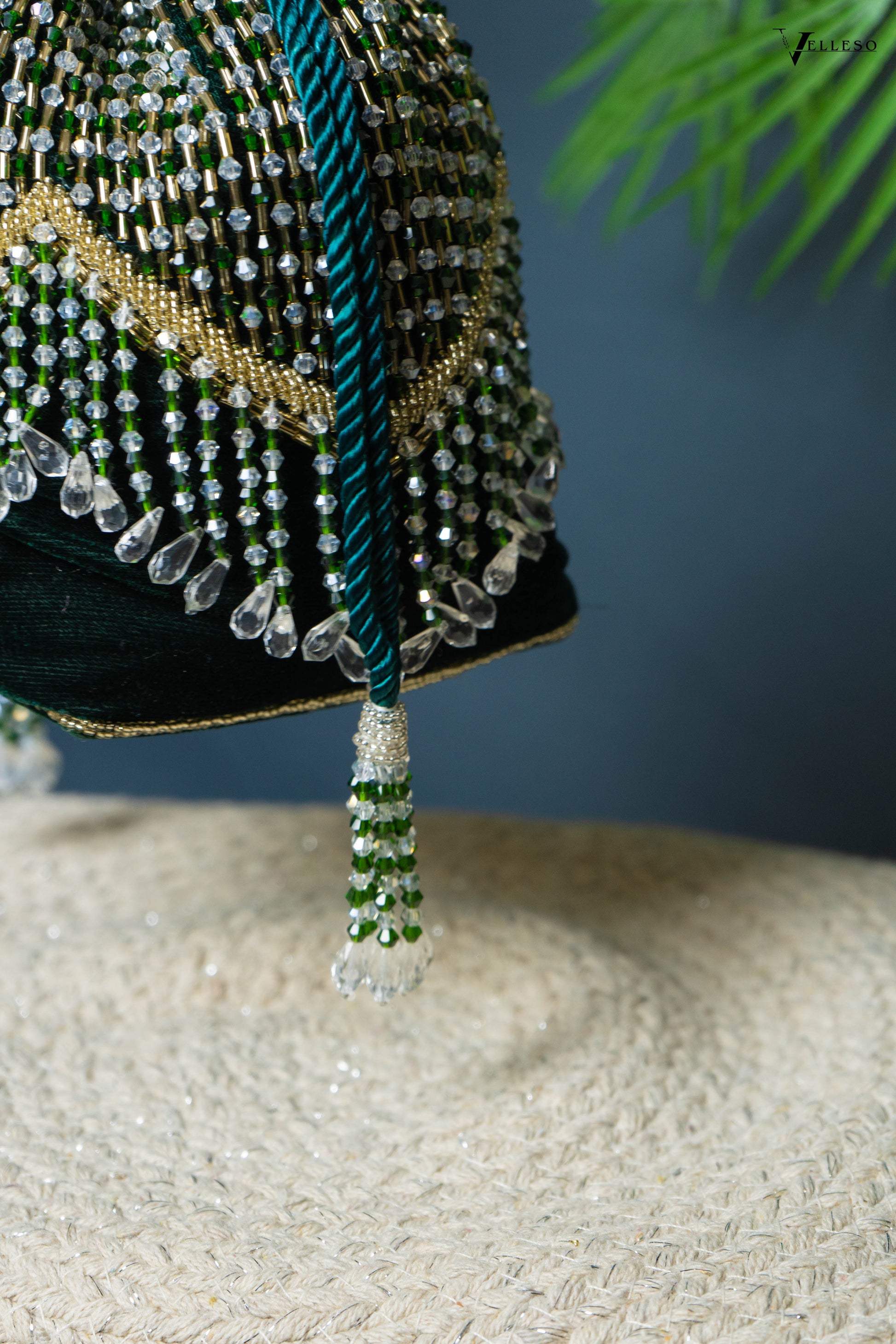 Elira Crystal Fringe Potli