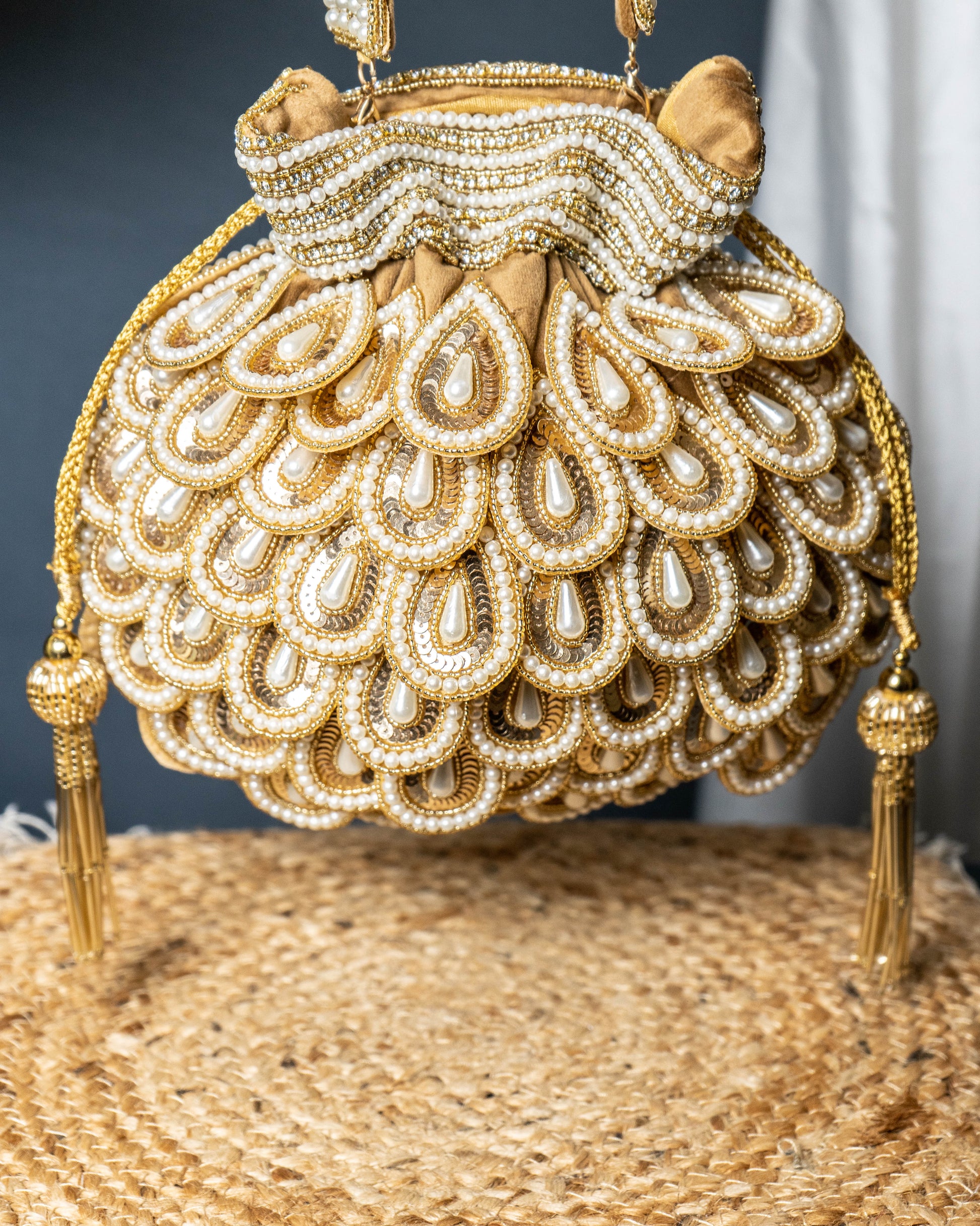 Zafrina Golden Royale Potli Bag