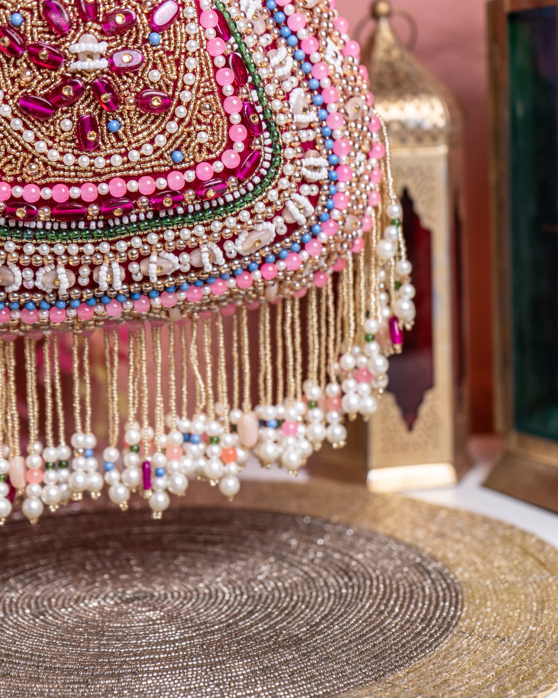 Amber Shahi – Handcrafted Royal Velvet Potli Bag