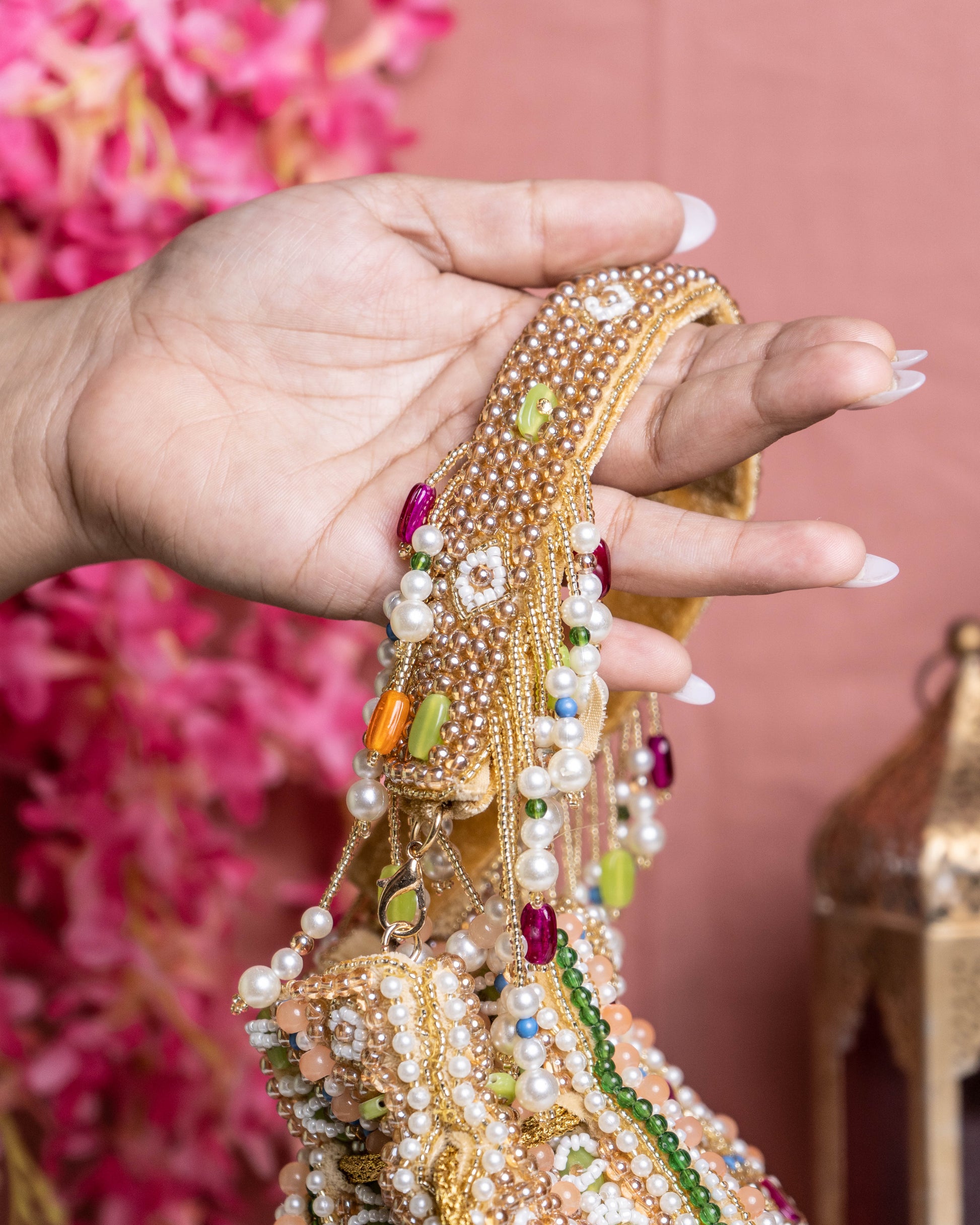 Amber Shahi – Handcrafted Royal Velvet Potli Bag