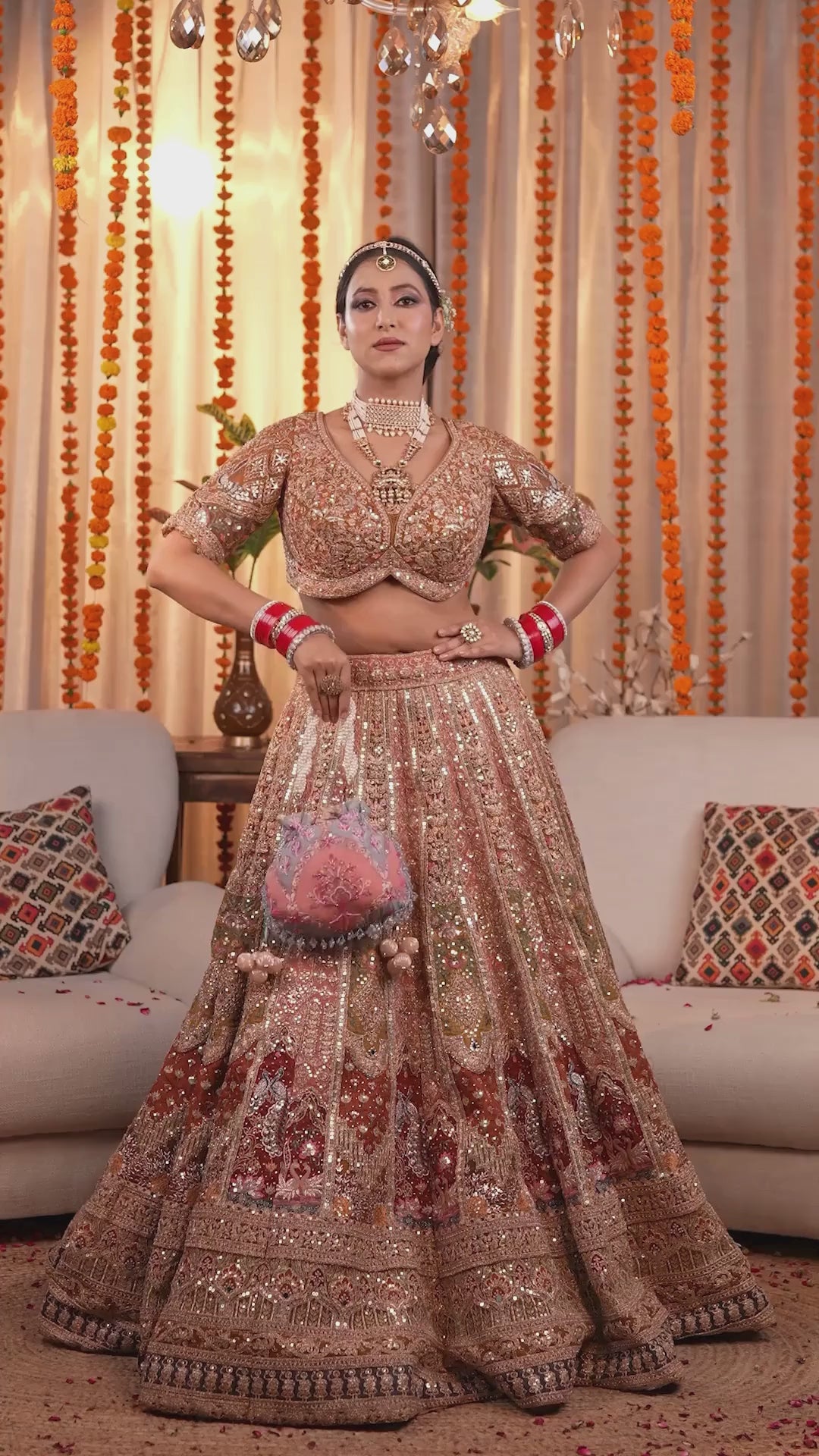 Ismara Pastel Bloom Potli Bag