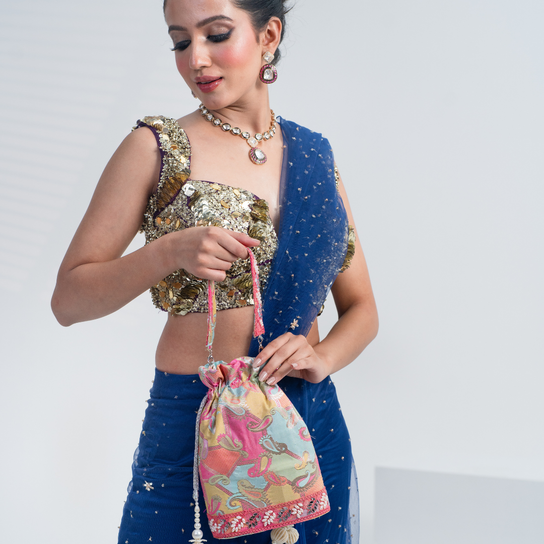 Twilight Tassel Potli Bag