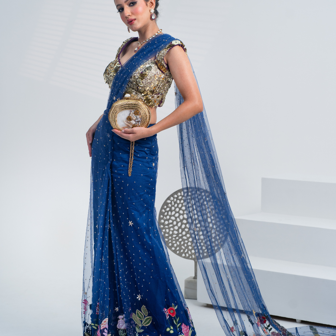 Ocean Bloom MOP Clutch