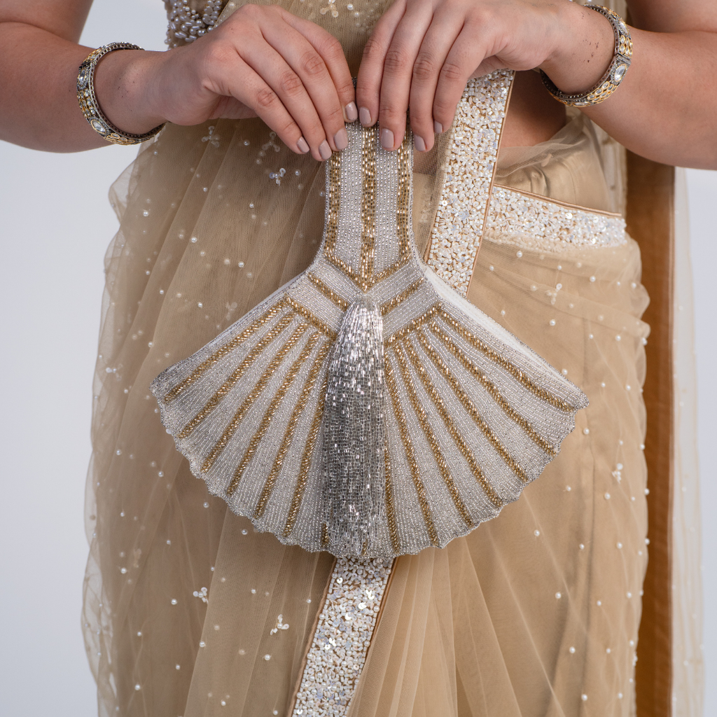 Sierra Fan-Tail Beaded Bag