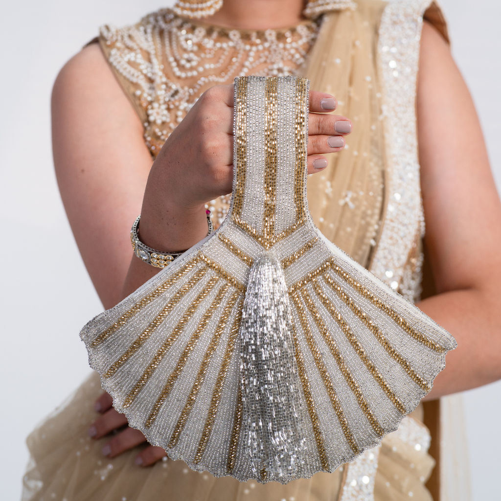 Sierra Fan-Tail Beaded Bag