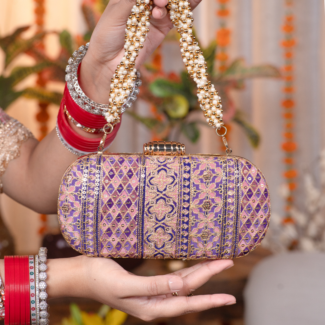Nayira Brocade Luxe Clutch