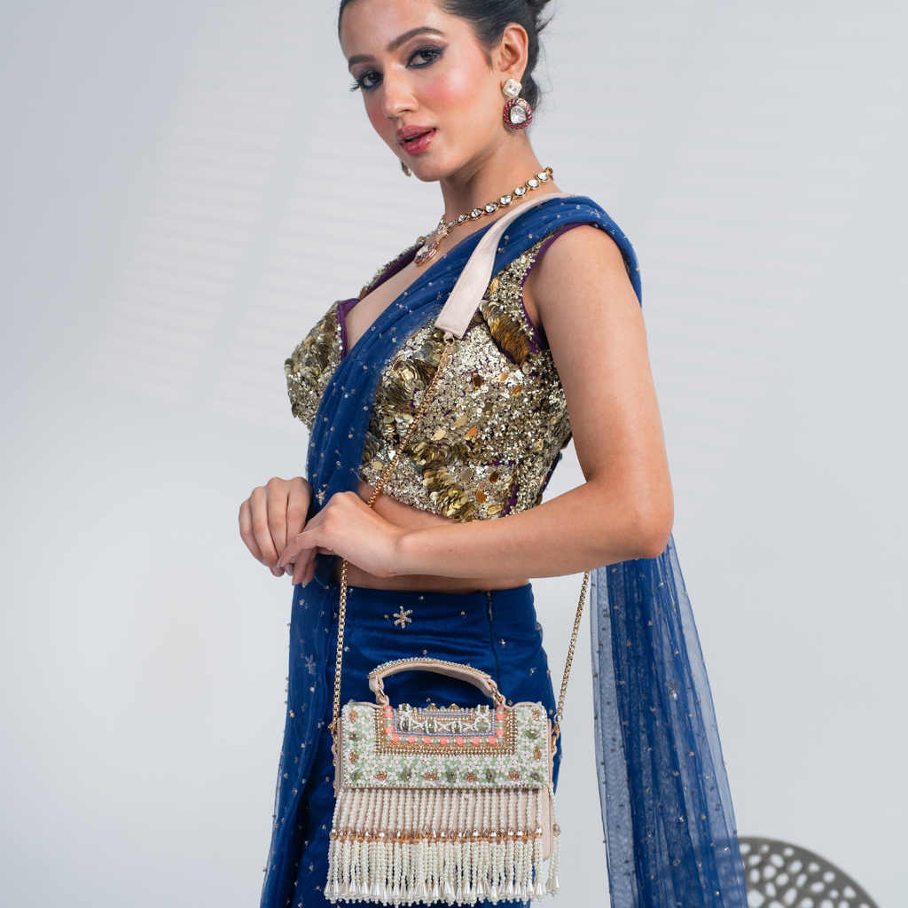 Celeste Cascade Fringe Bag