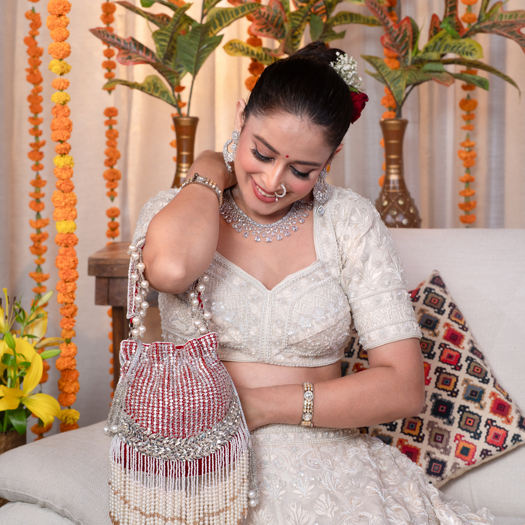 Aabha Fringe Potli Bag