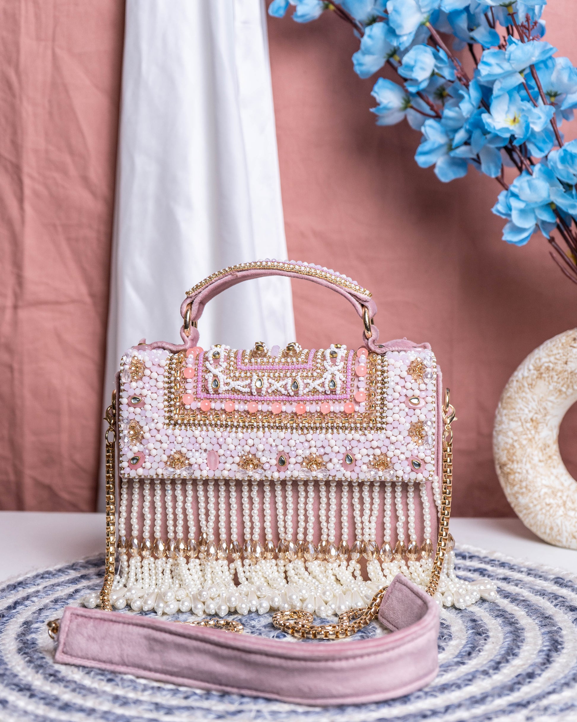 Celeste Cascade Fringe Bag