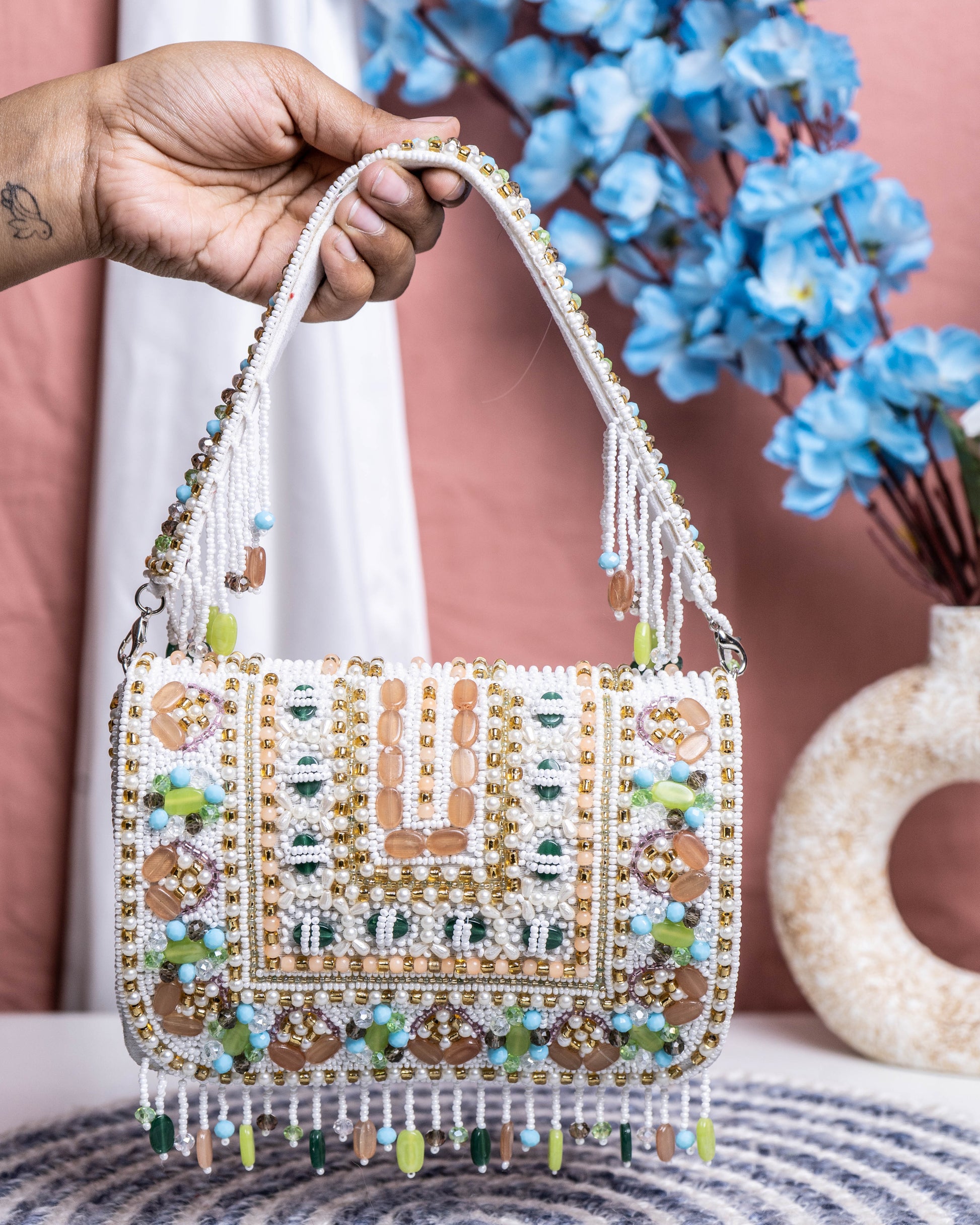 Zahara Mosaic Flap Bag