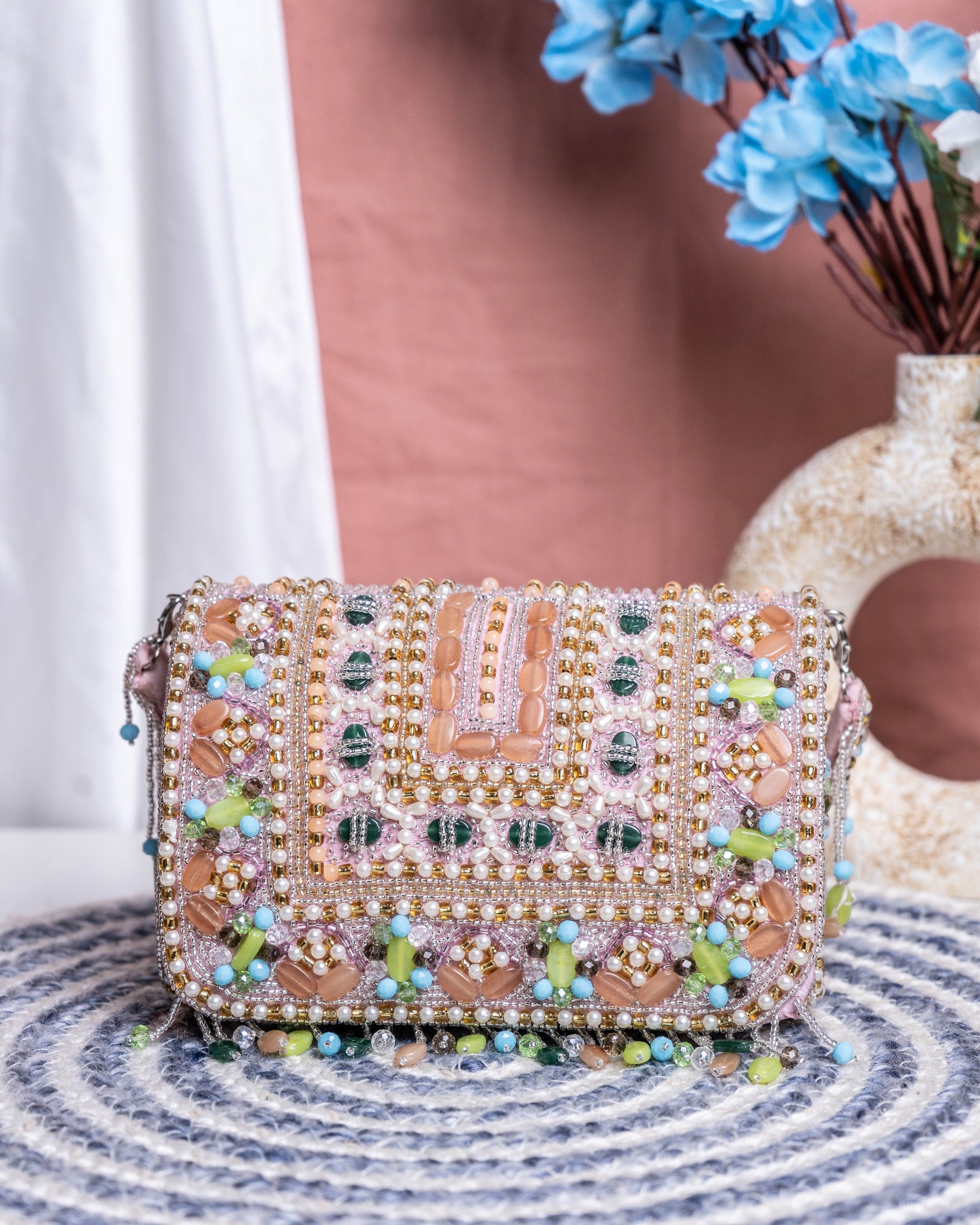 Zahara Mosaic Flap Bag