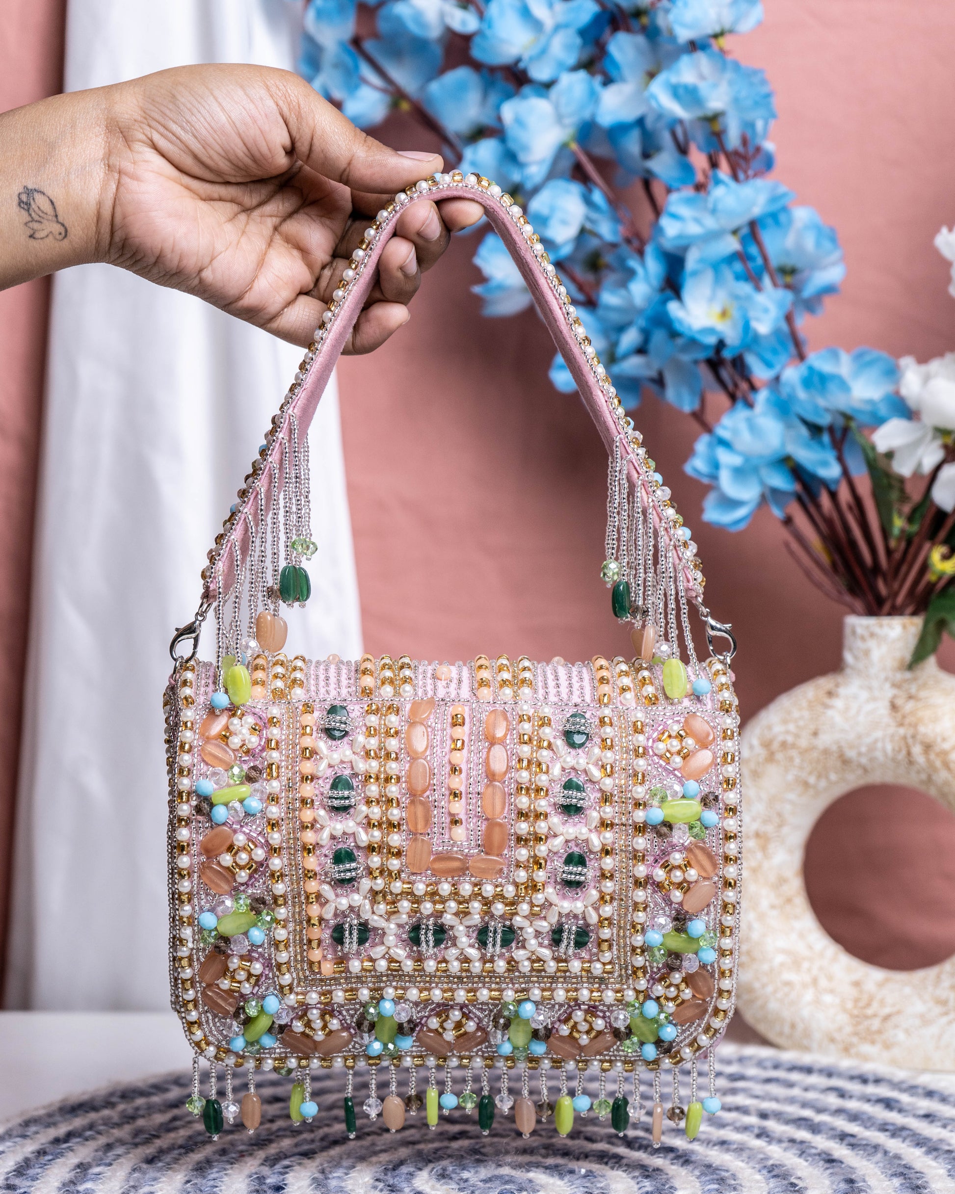Zahara Mosaic Flap Bag