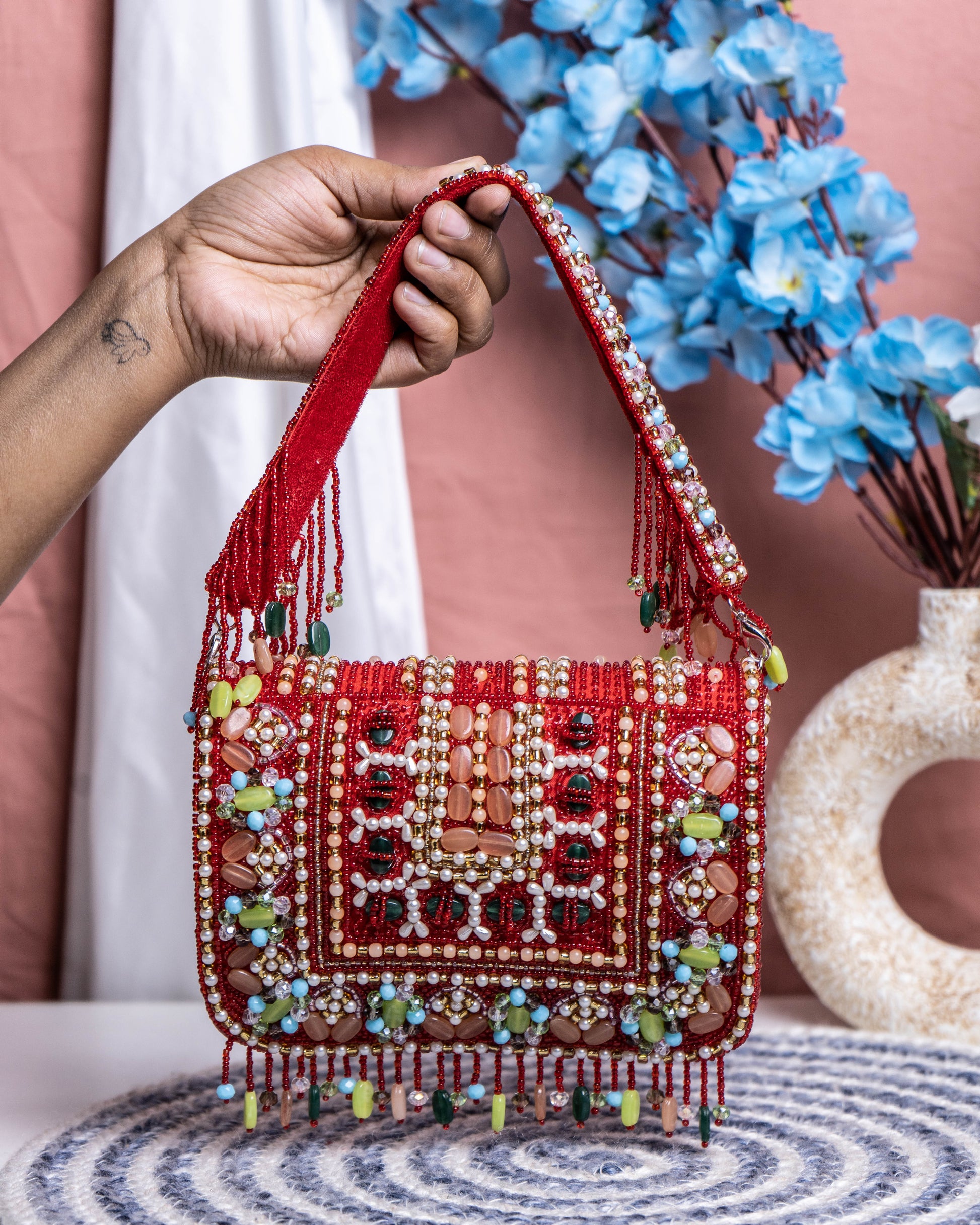 Zahara Mosaic Flap Bag