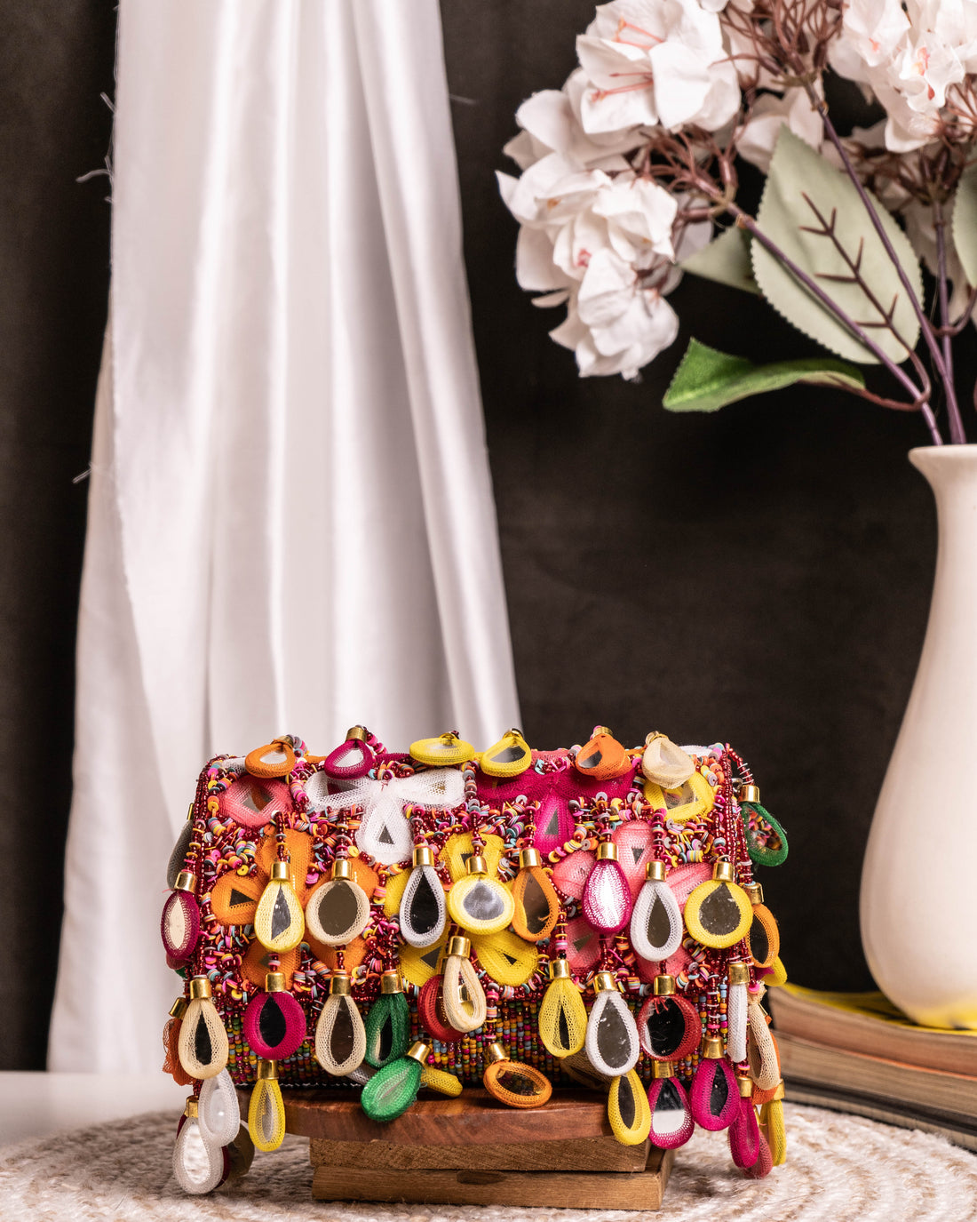 Maharani Rasrang Embellished Flap Bag
