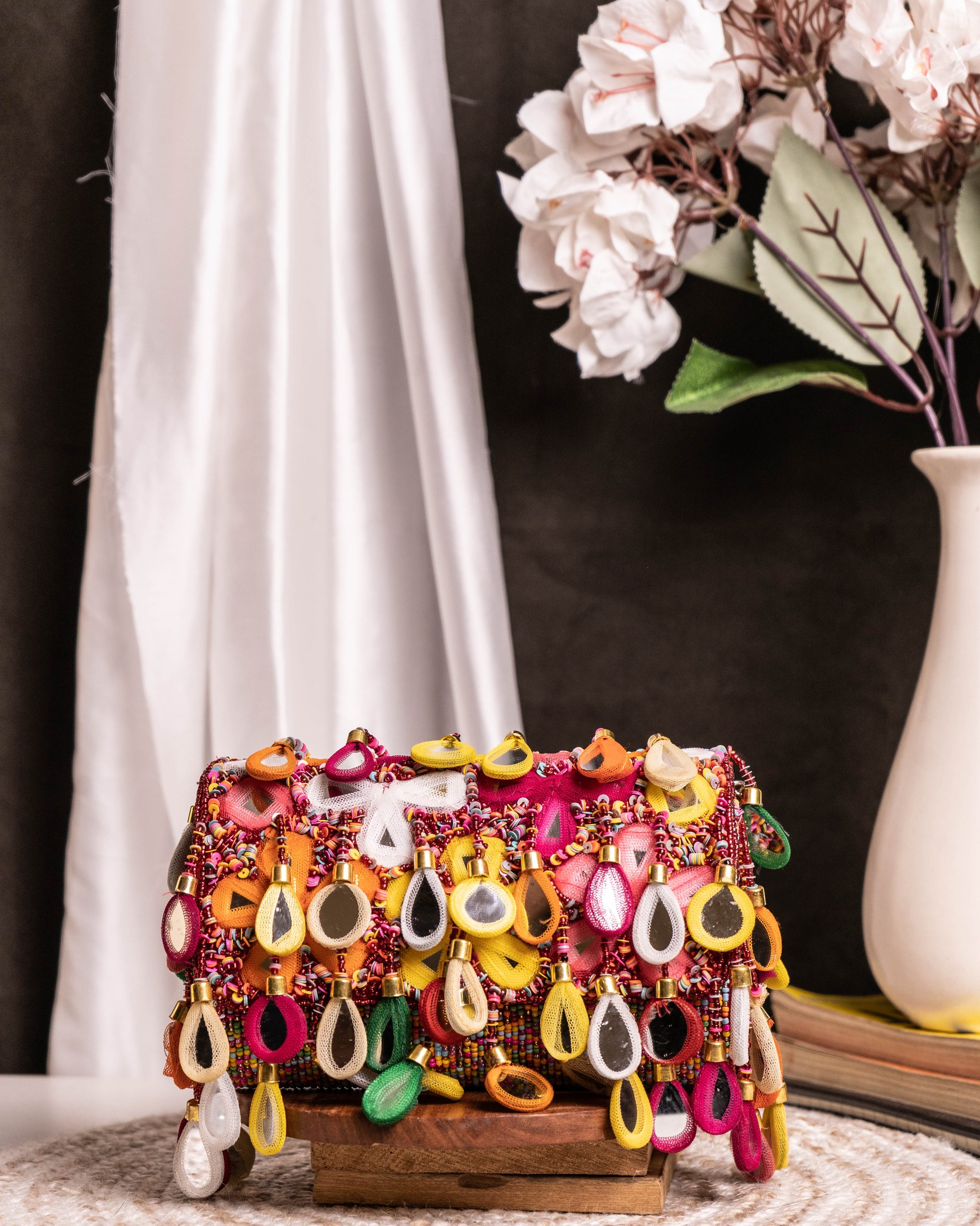 Maharani Rasrang Embellished Flap Bag