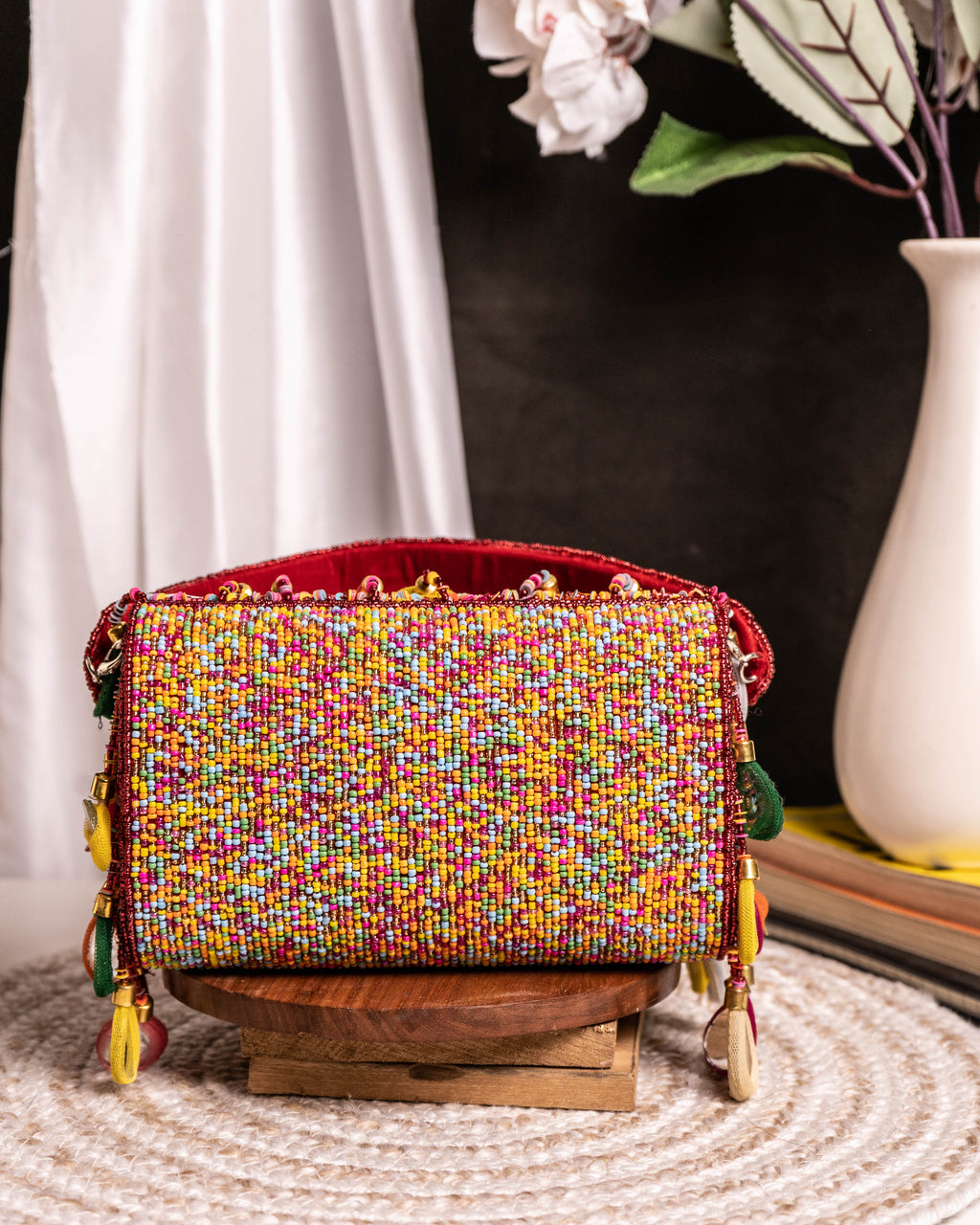 Maharani Rasrang Embellished Flap Bag