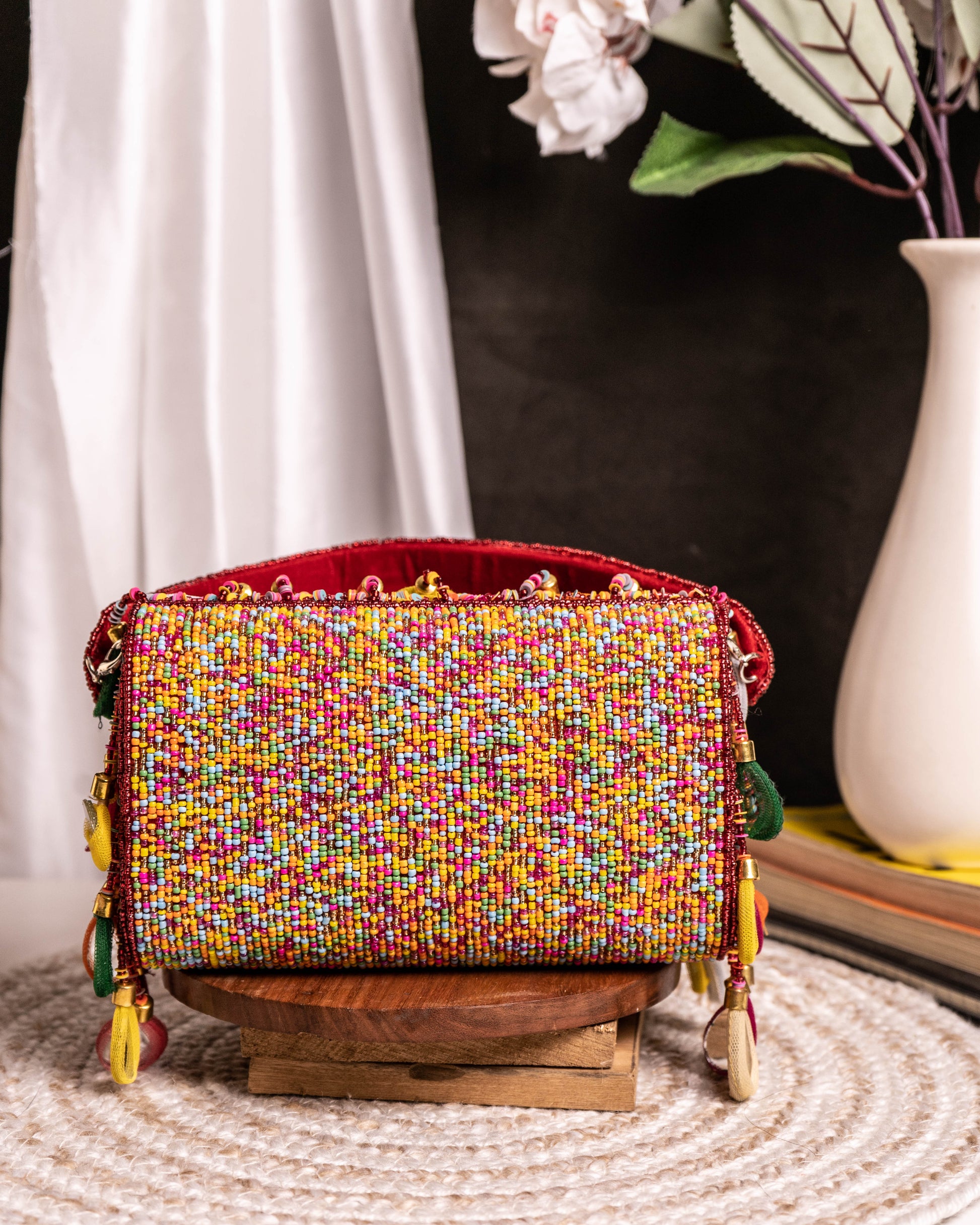 Maharani Rasrang Embellished Flap Bag