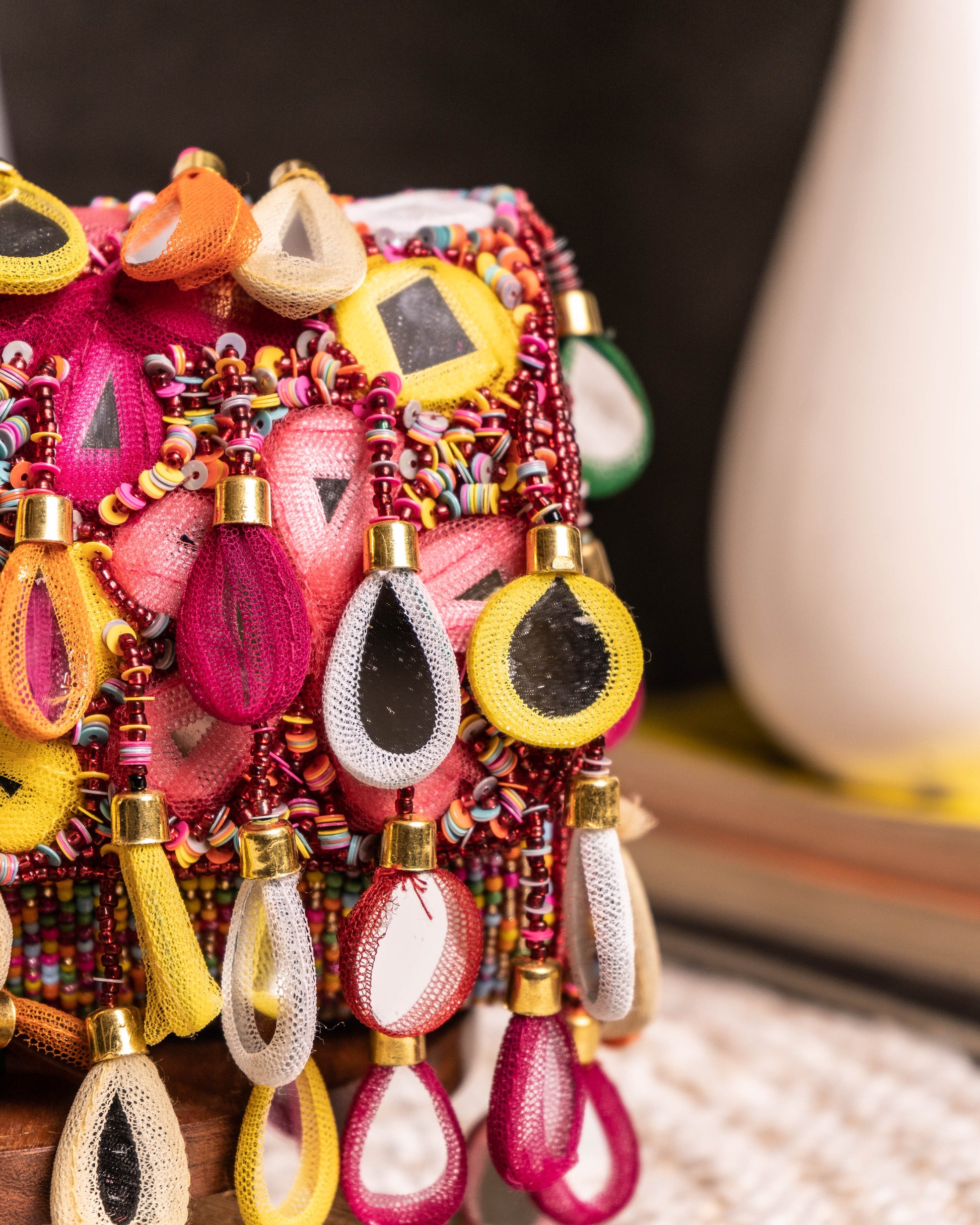 Maharani Rasrang Embellished Flap Bag