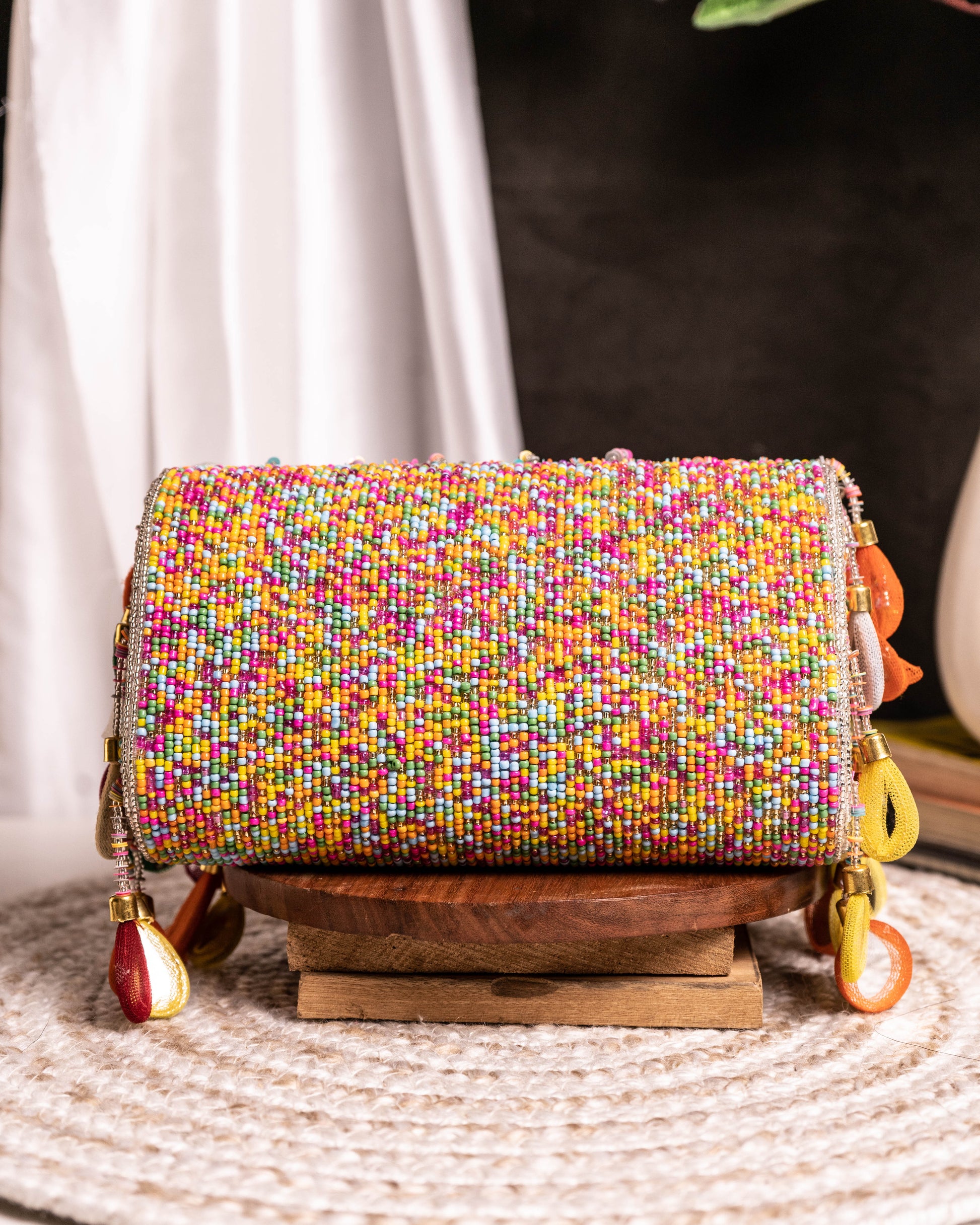 Maharani Rasrang Embellished Flap bag