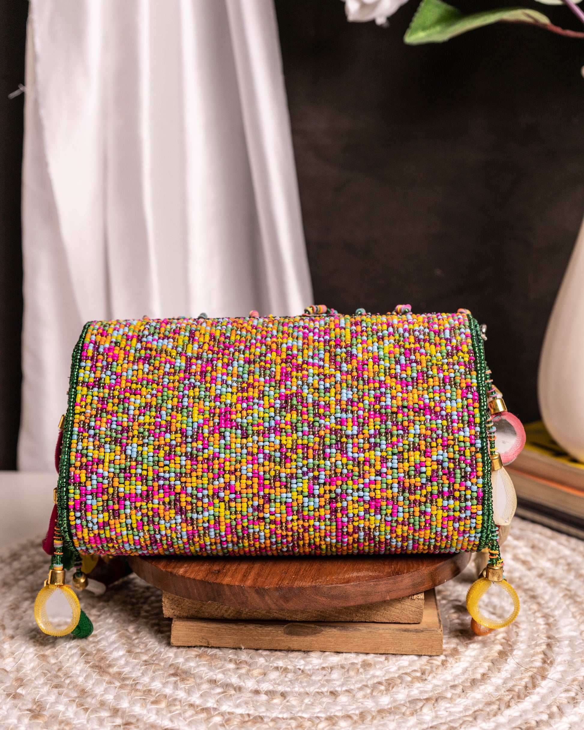 Maharani Rasrang Embellished Flap Bag