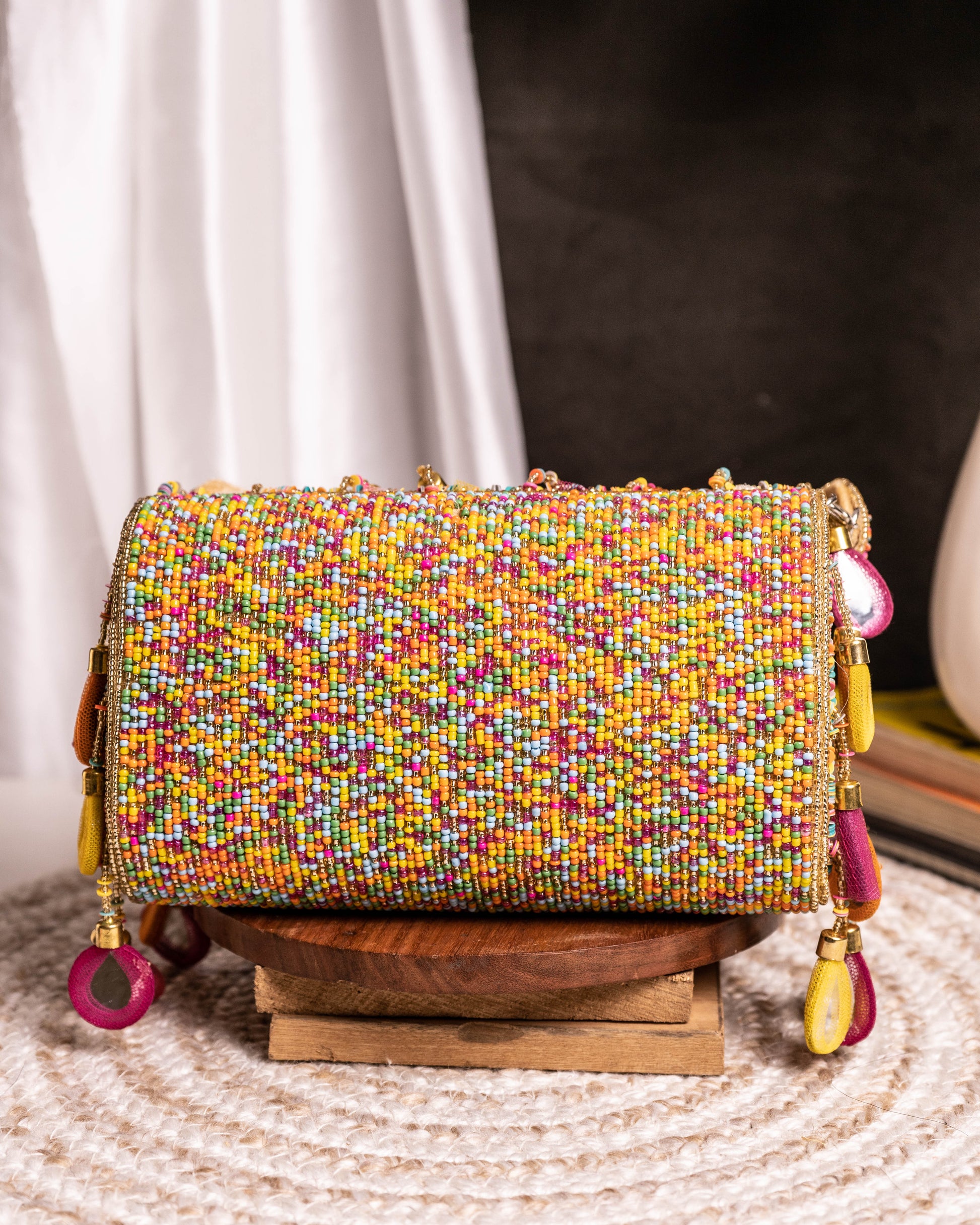 Maharani Rasrang Embellished Flap Bag
