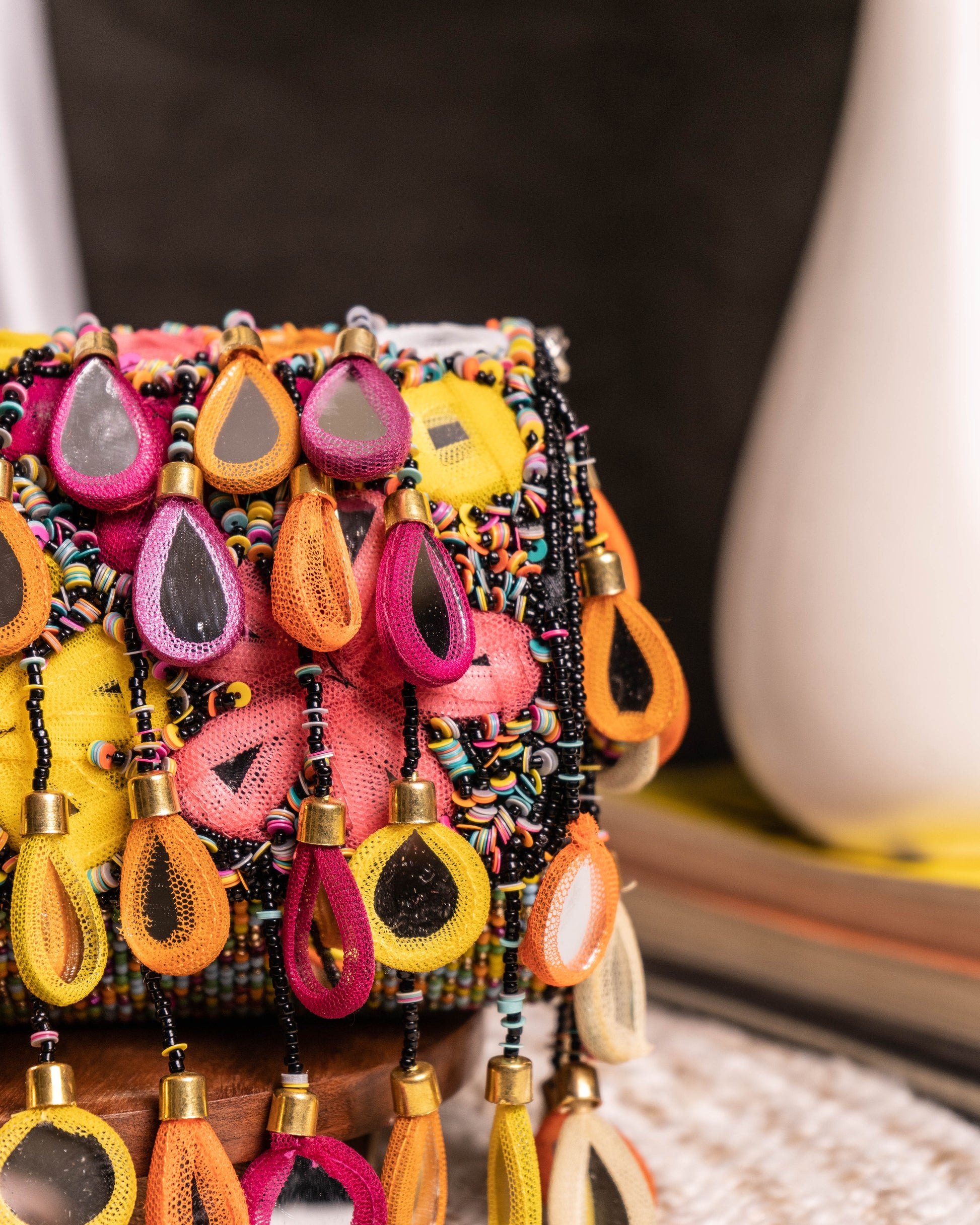 Maharani Rasrang Embellished Flap Bag