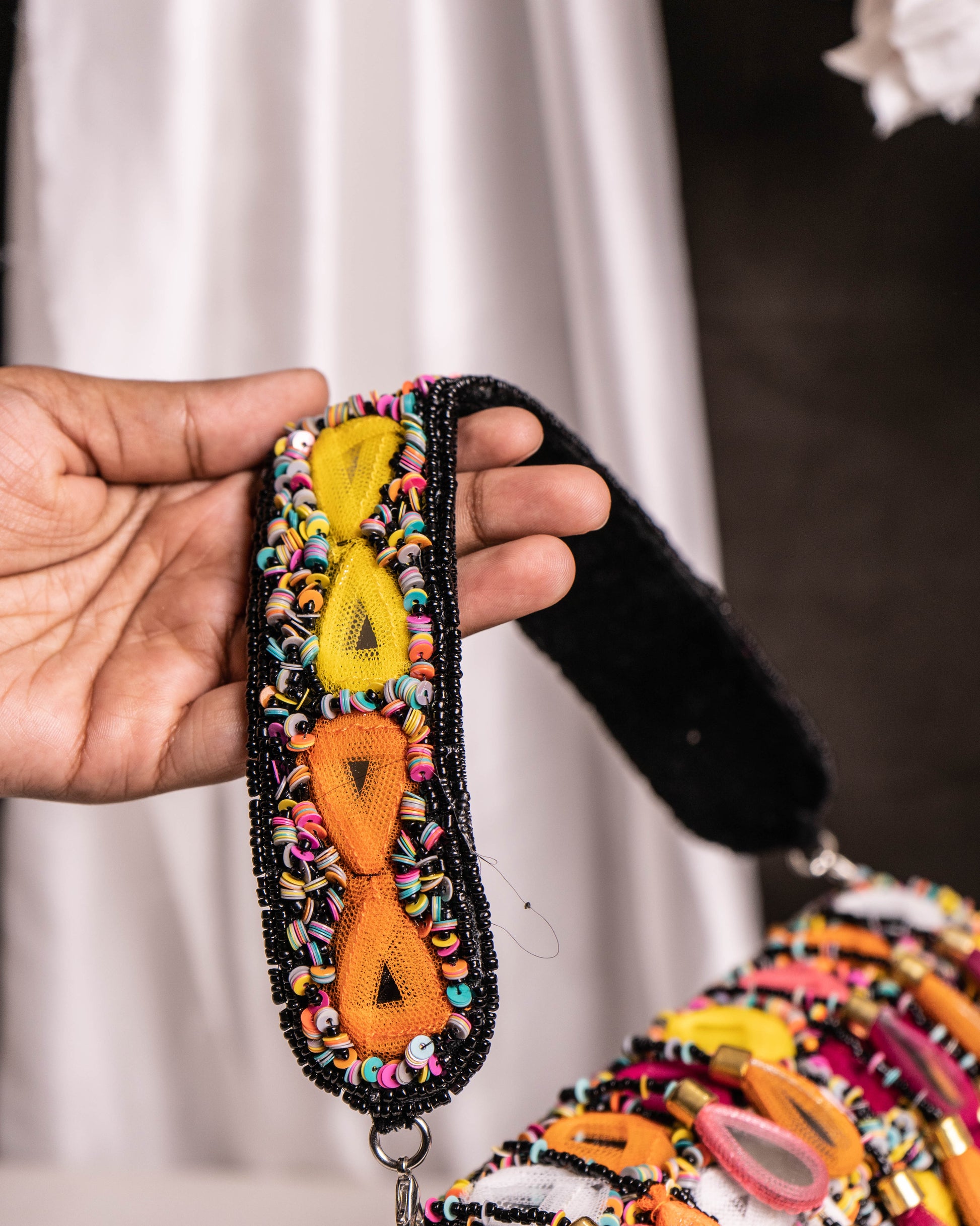 Maharani Rasrang Embellished Flap Bag