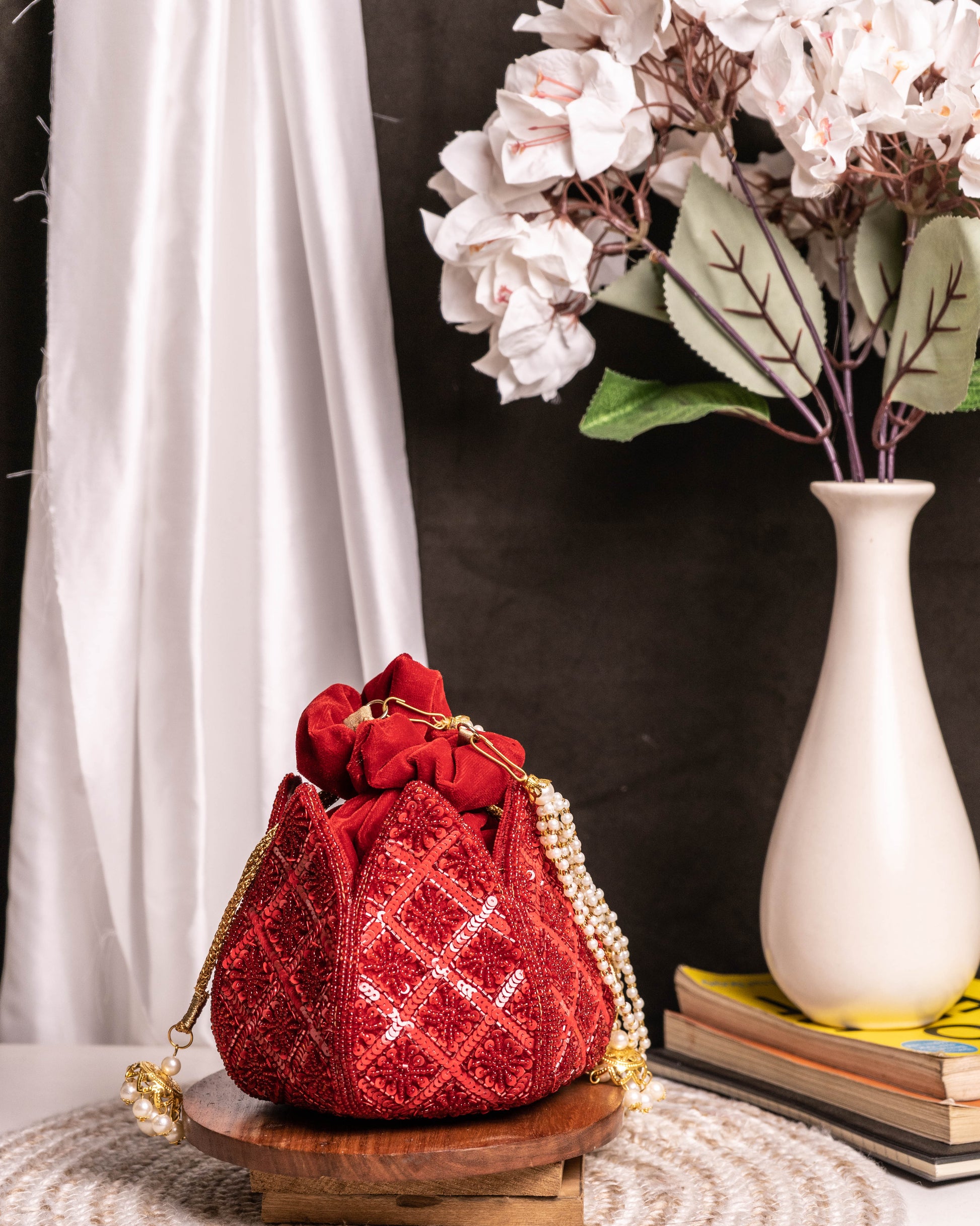 Scarlet Royale Sequin Potli