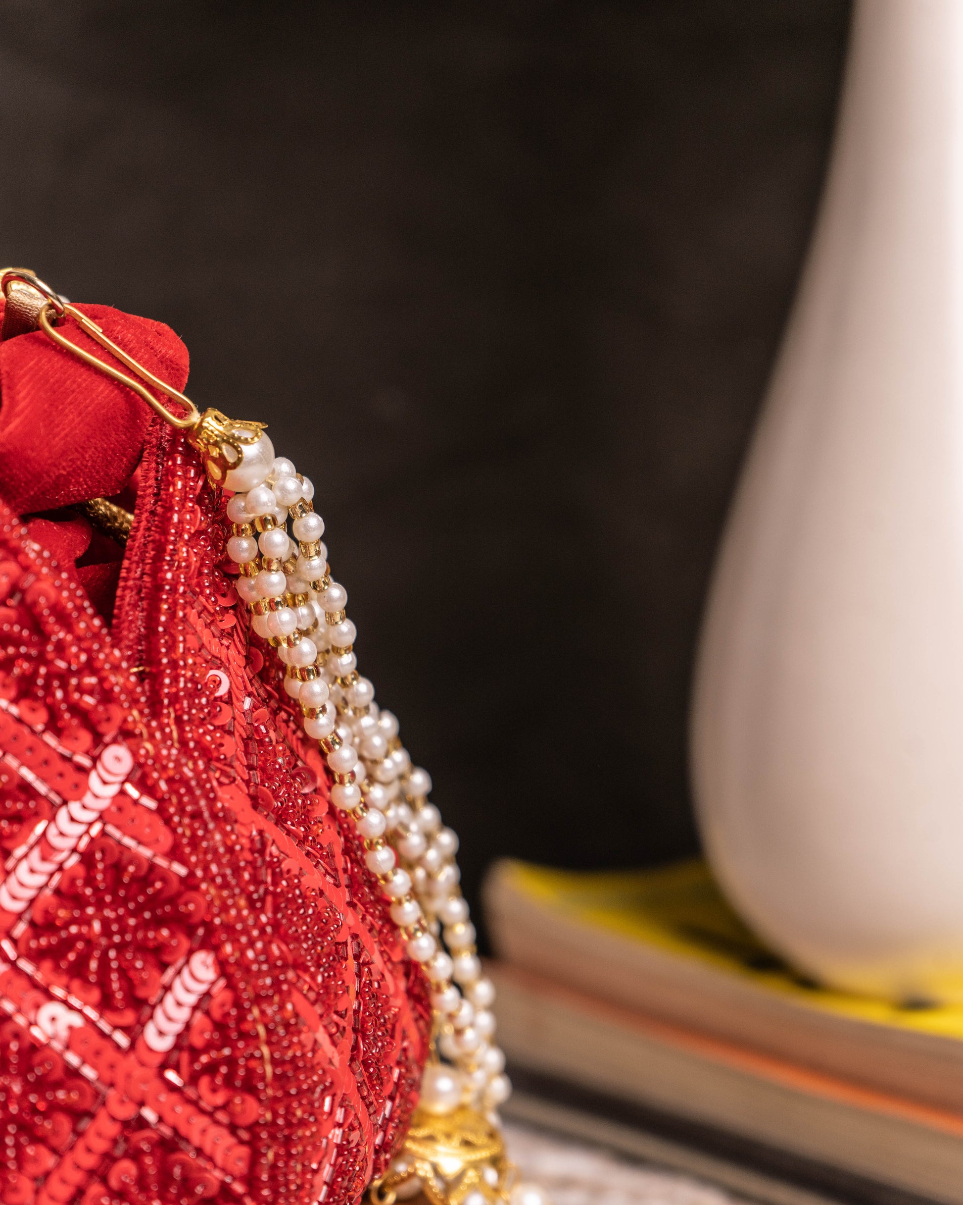 Scarlet Royale Sequin Potli
