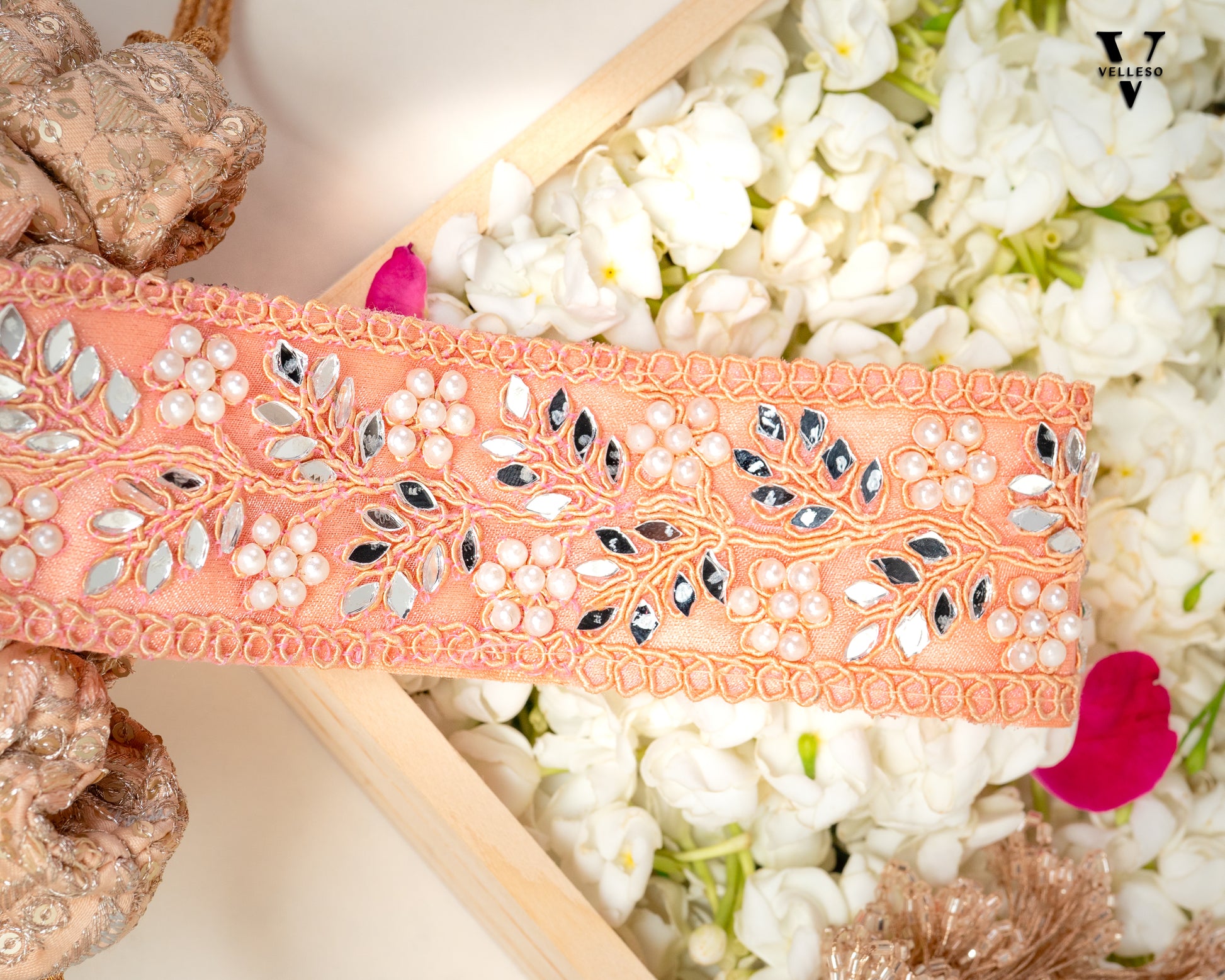 Noorira Blush Gold Potli Bag
