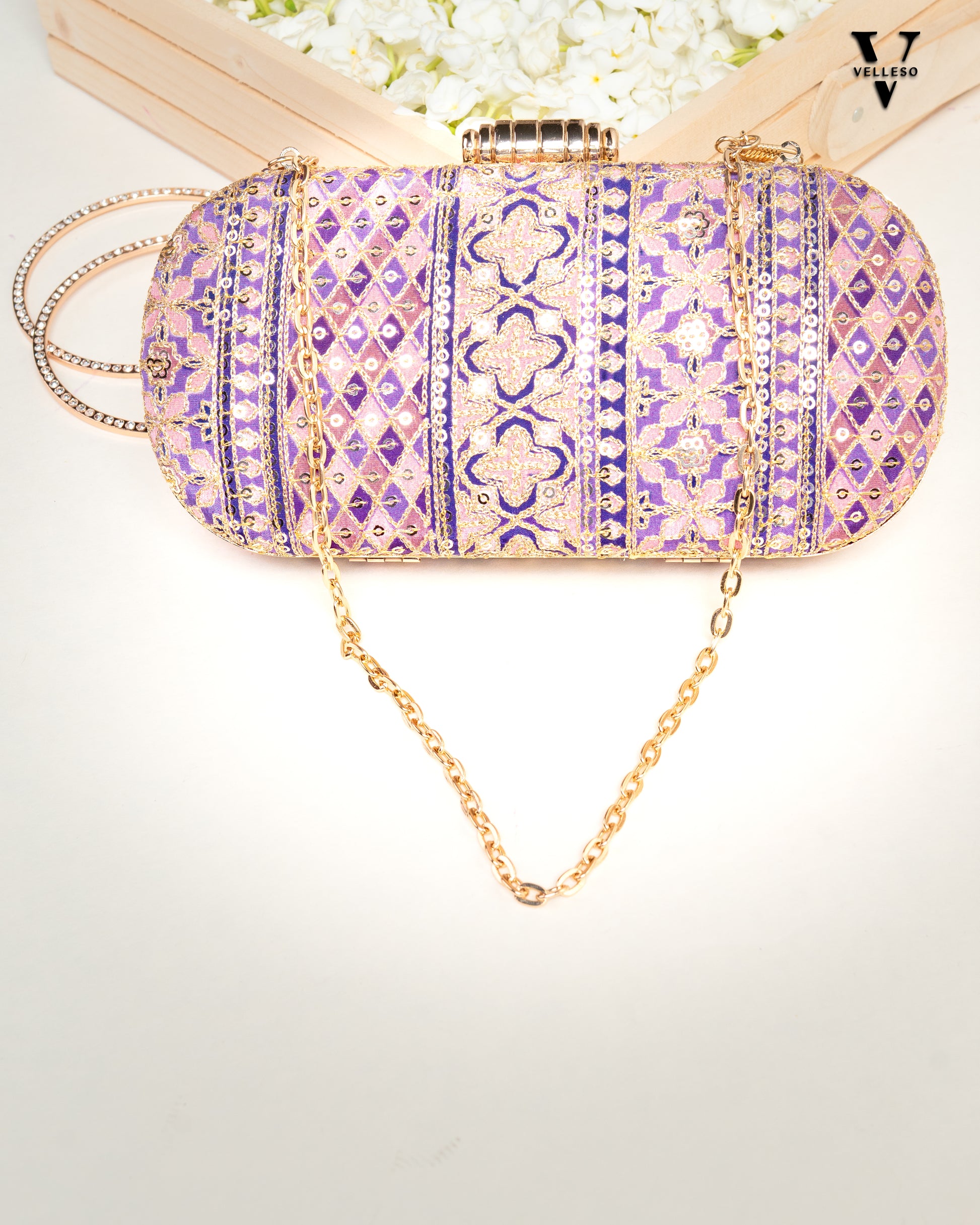 Nayira Brocade Luxe Clutch