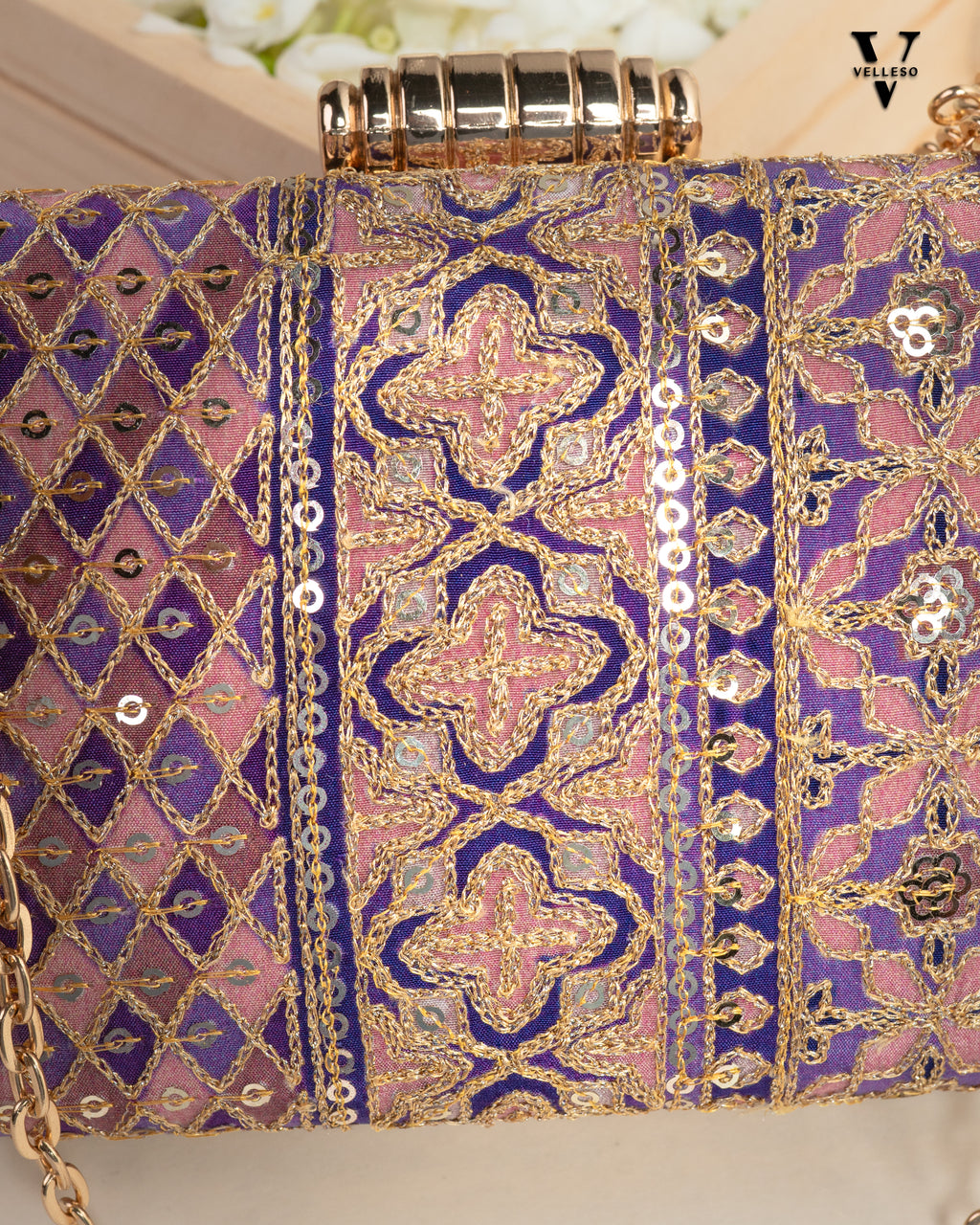 Nayira Brocade Luxe Clutch