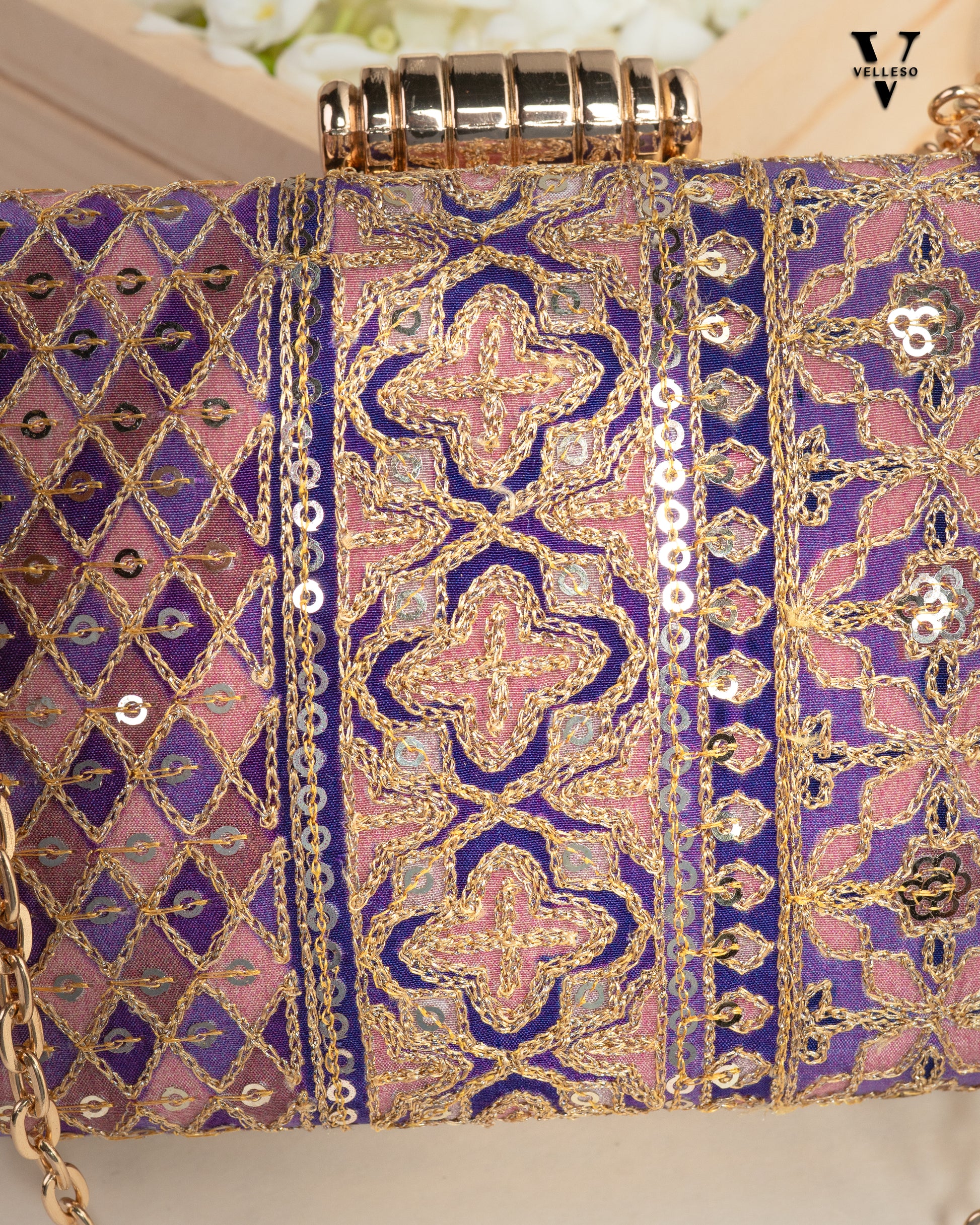 Nayira Brocade Luxe Clutch