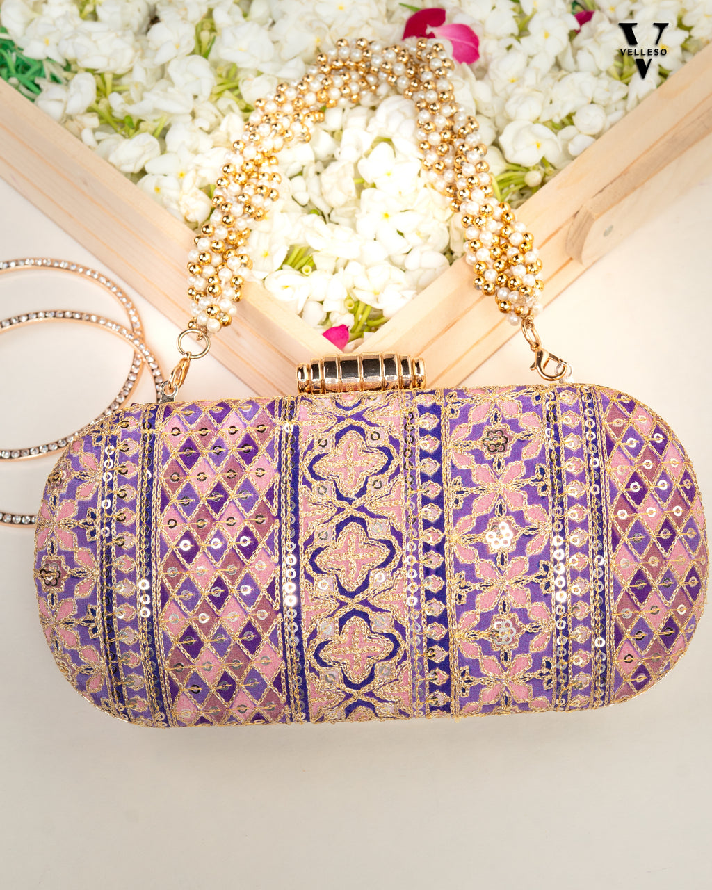 Nayira Brocade Luxe Clutch