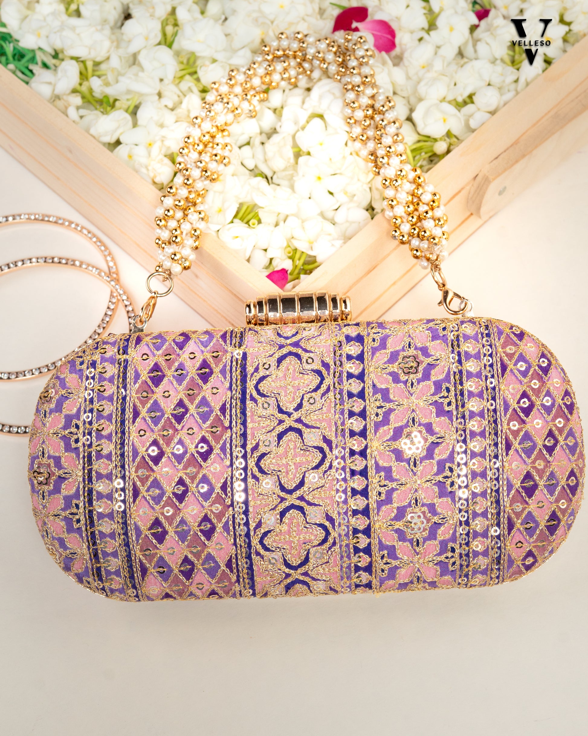 Nayira Brocade Luxe Clutch