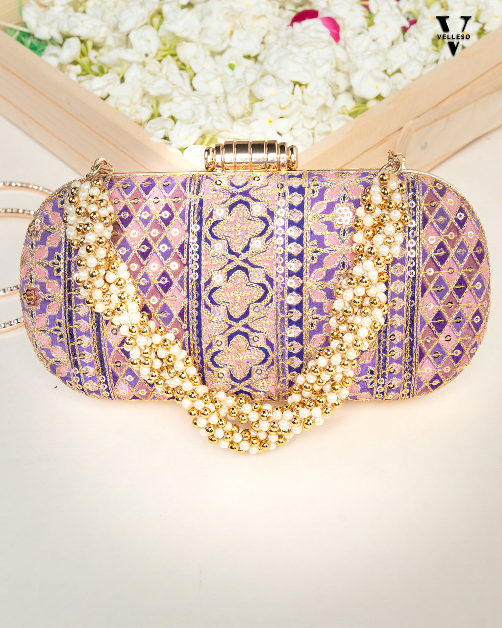Nayira Brocade Luxe Clutch