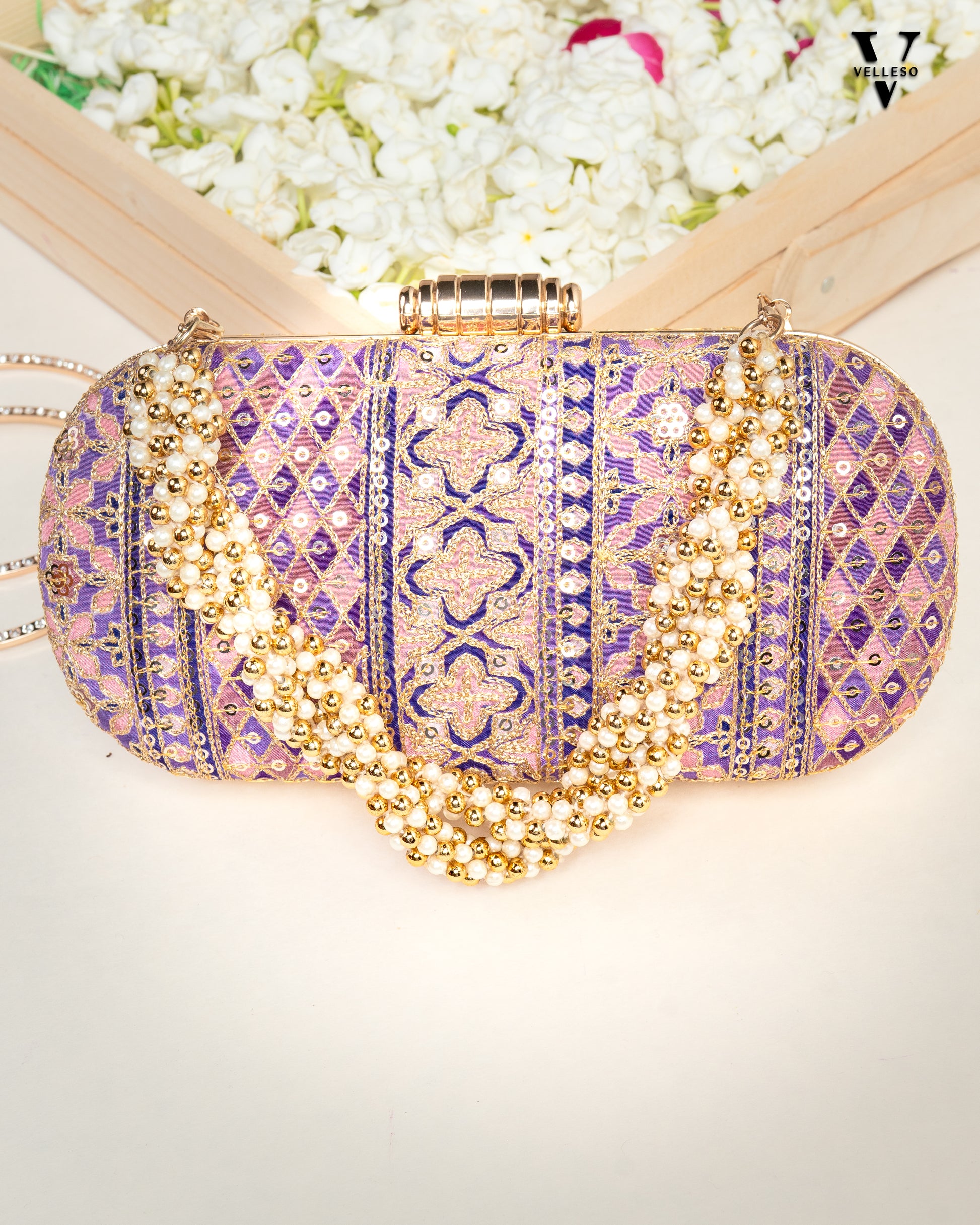 Nayira Brocade Luxe Clutch