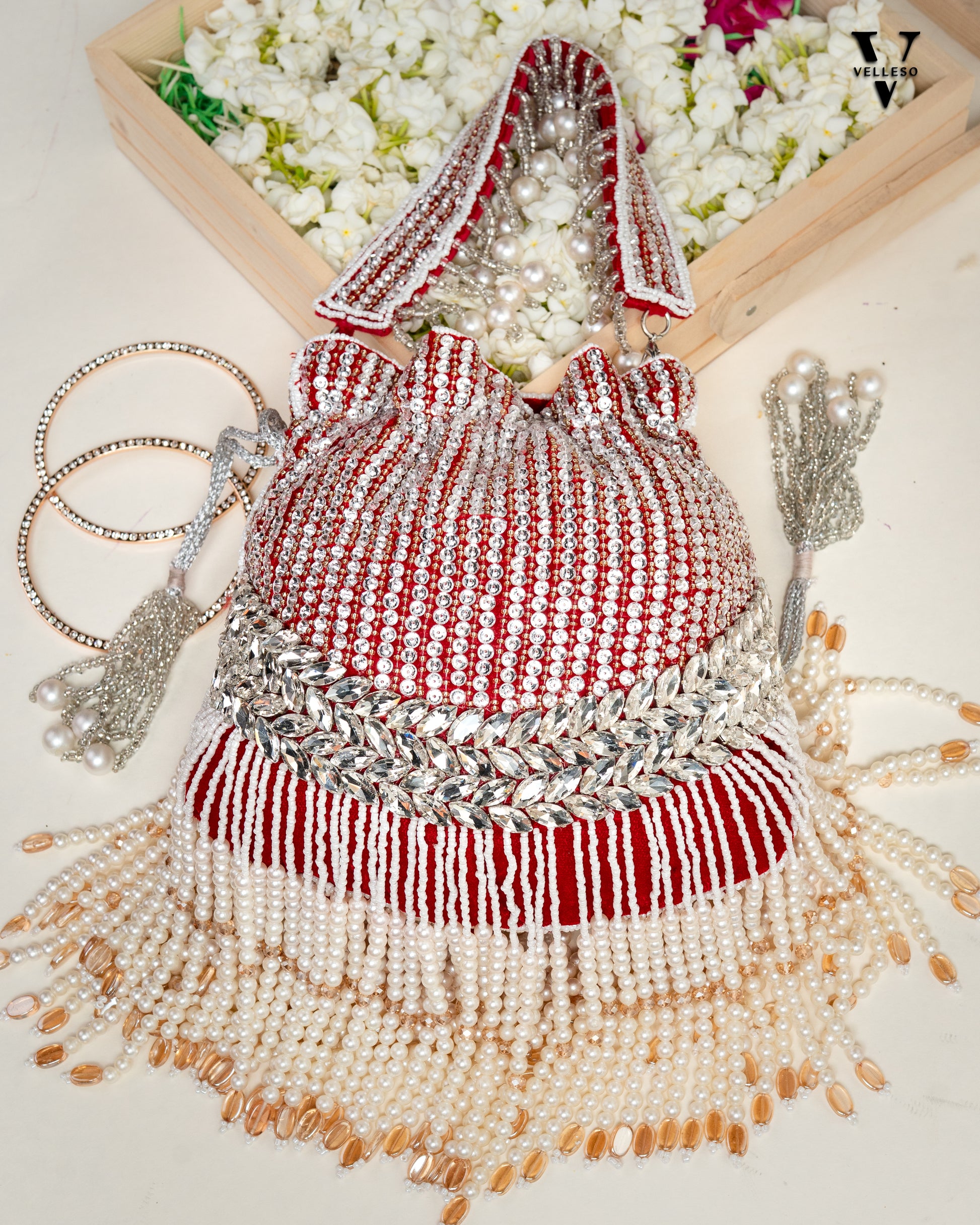Aabha Fringe Potli Bag