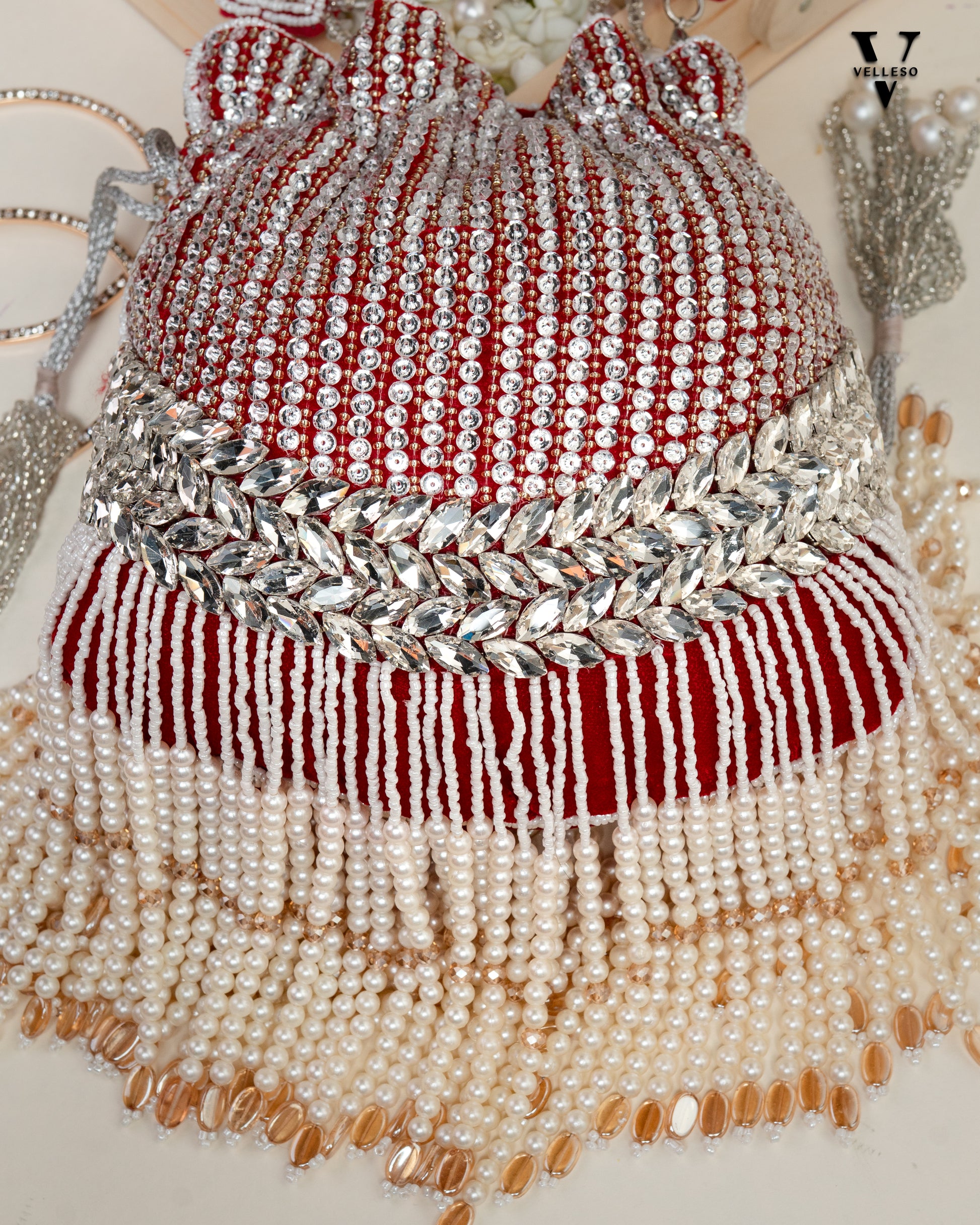 Aabha Fringe Potli Bag