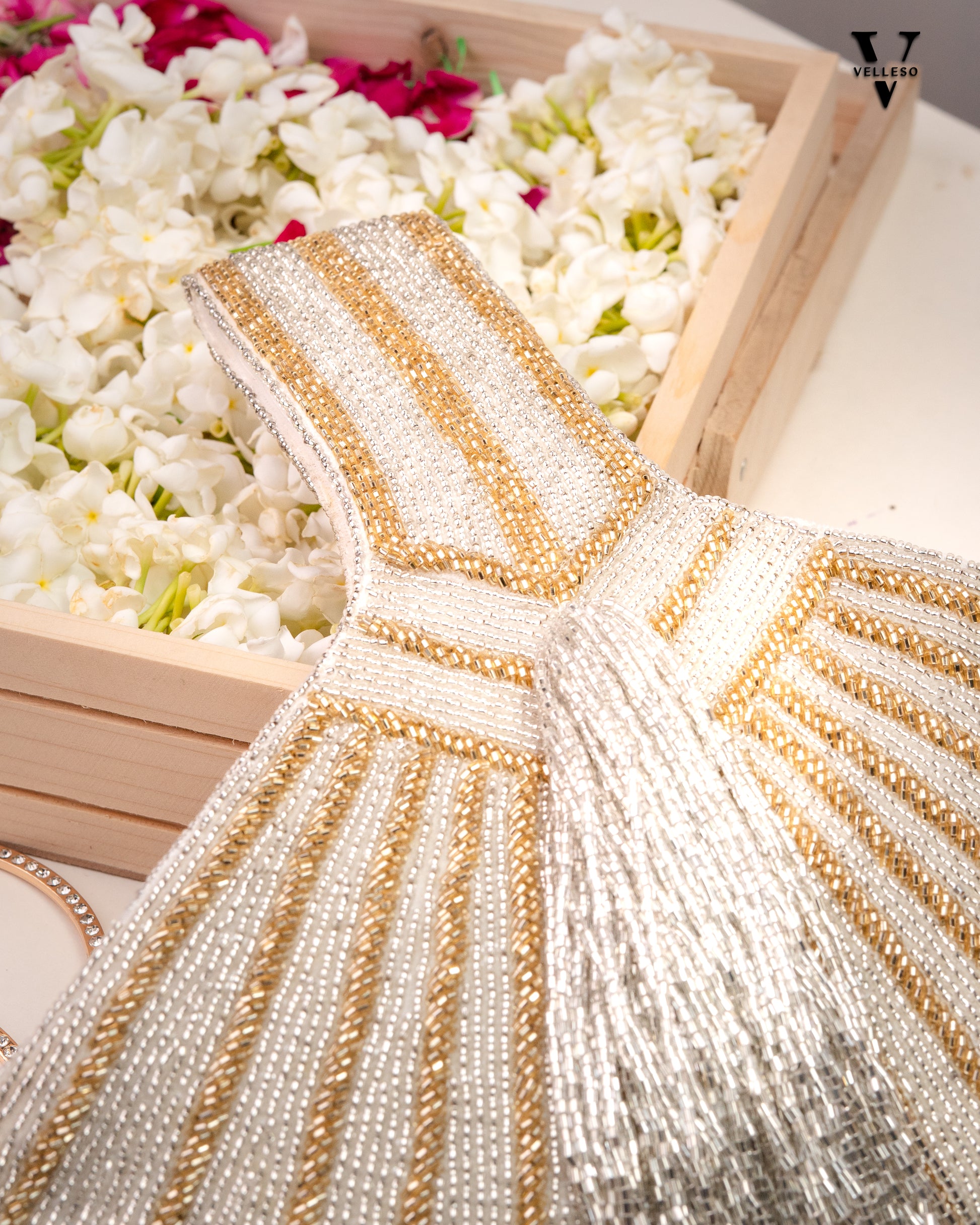 Sierra Fan-Tail Beaded Bag