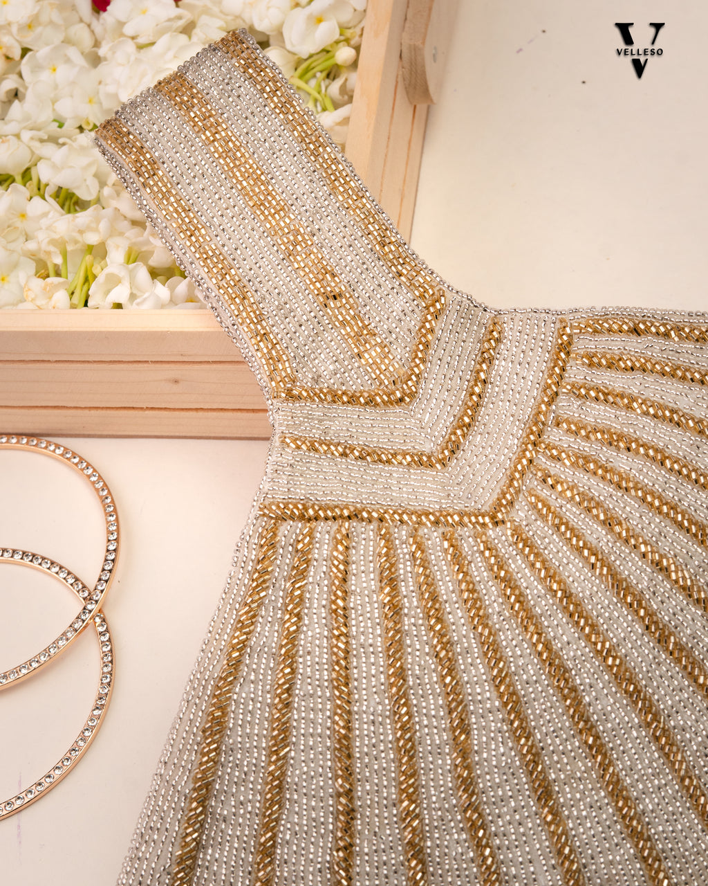 Sierra Fan-Tail Beaded Bag