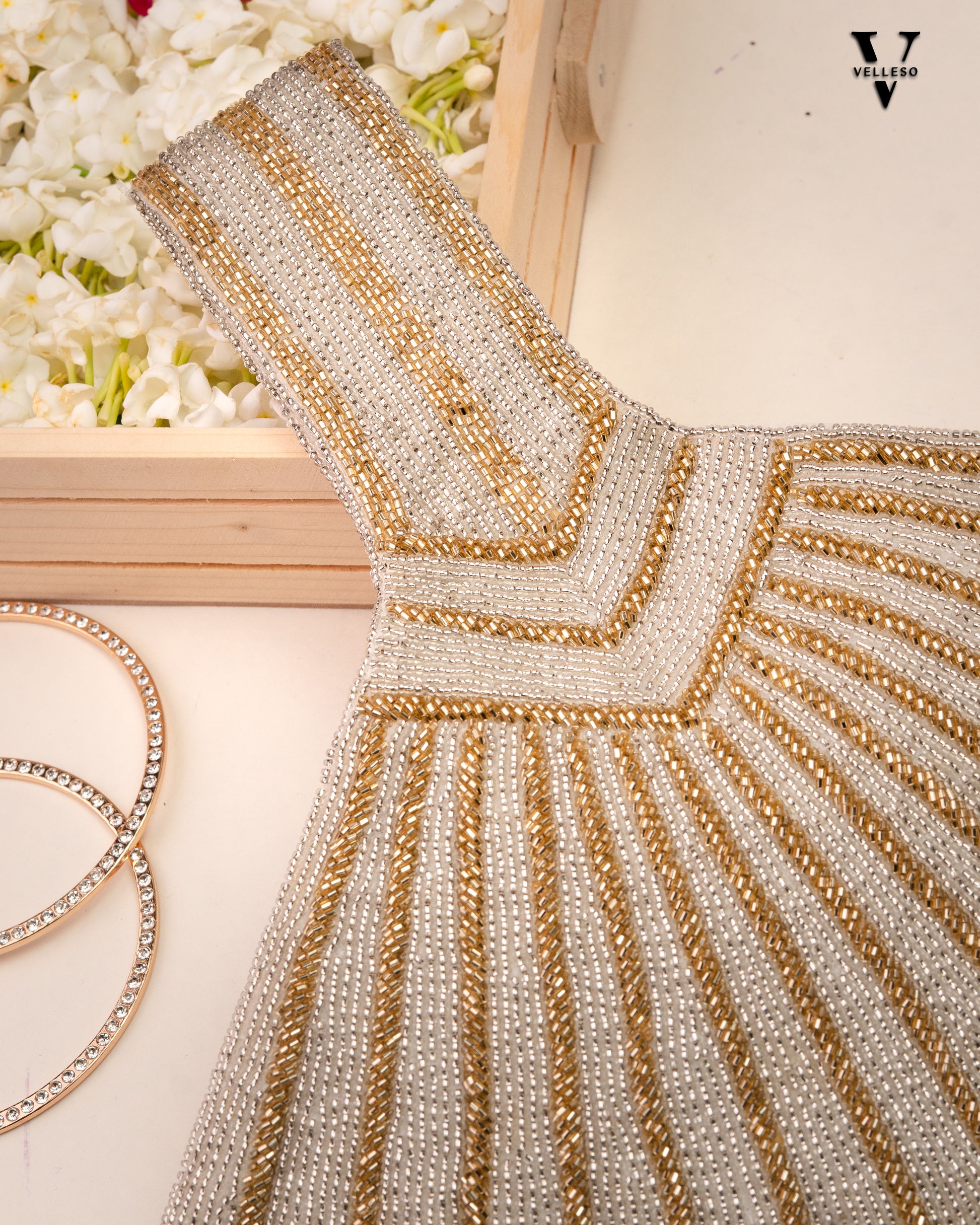 Sierra Fan-Tail Beaded Bag