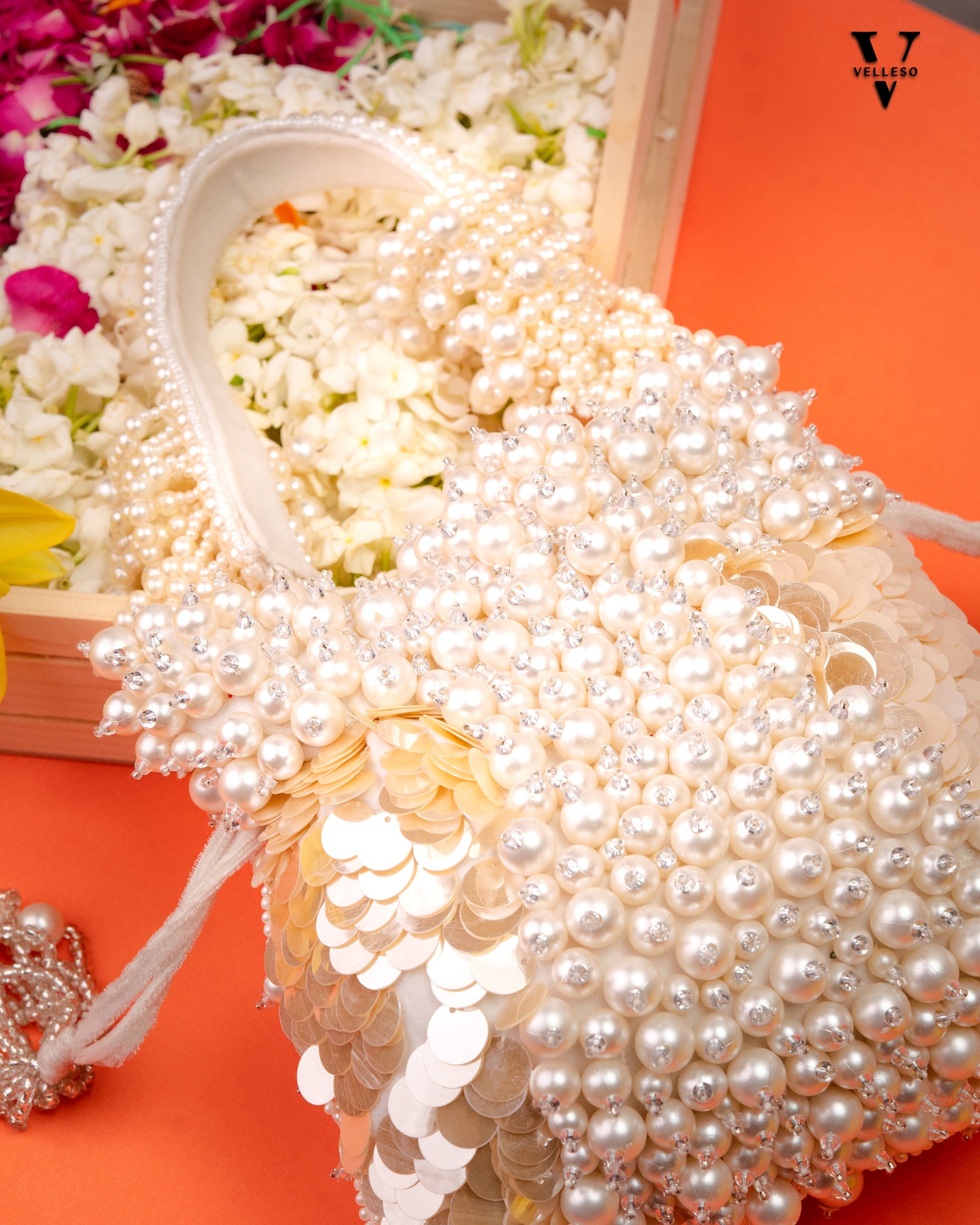 Ivoree Cascade Beaded Potli Bag
