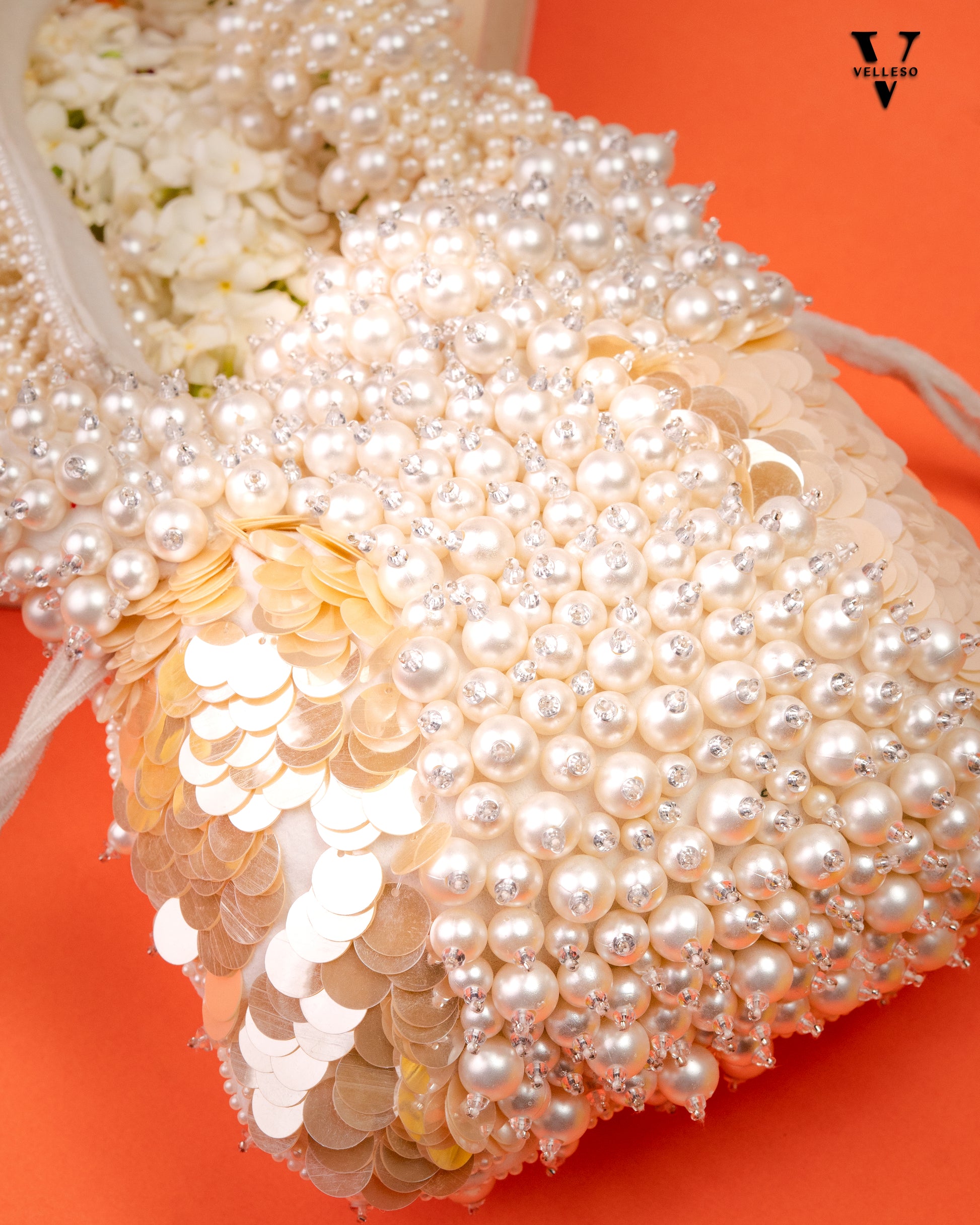 Ivoree Cascade Beaded Potli Bag